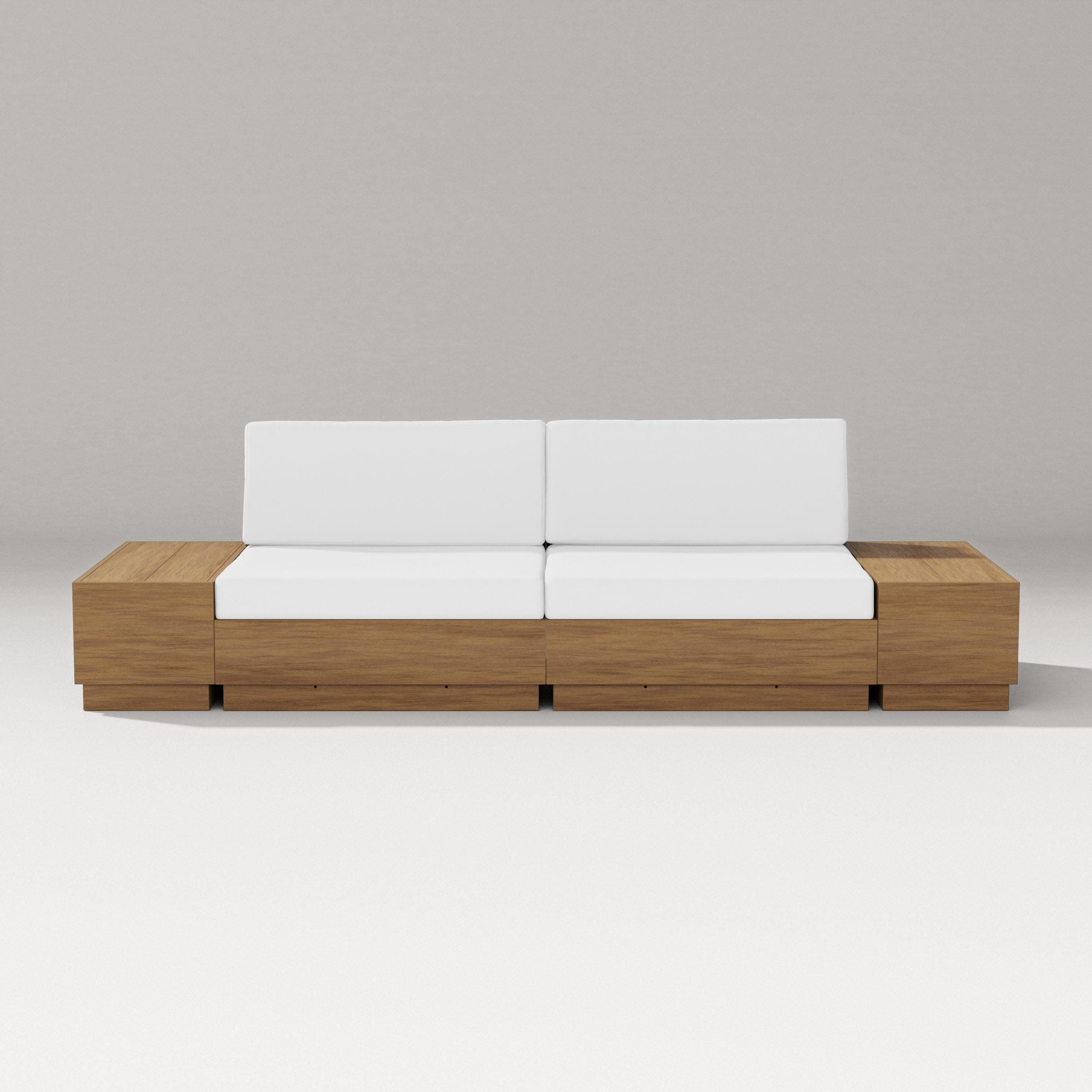 Elevate 4-Piece Loveseat Sectional in Natural / Natural