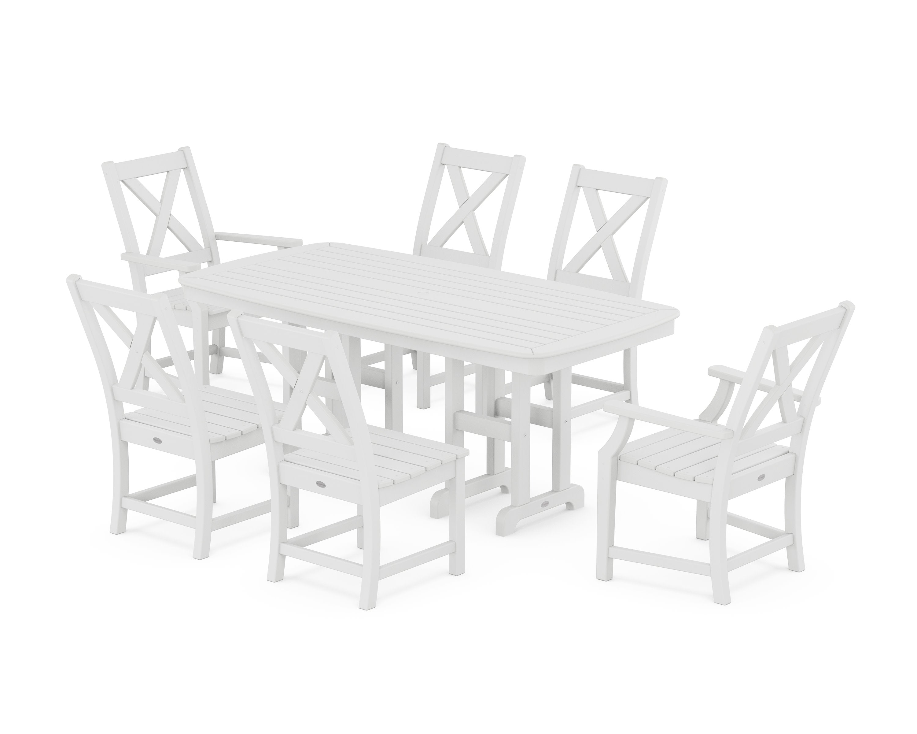 Braxton 7-Piece Dining Set in White