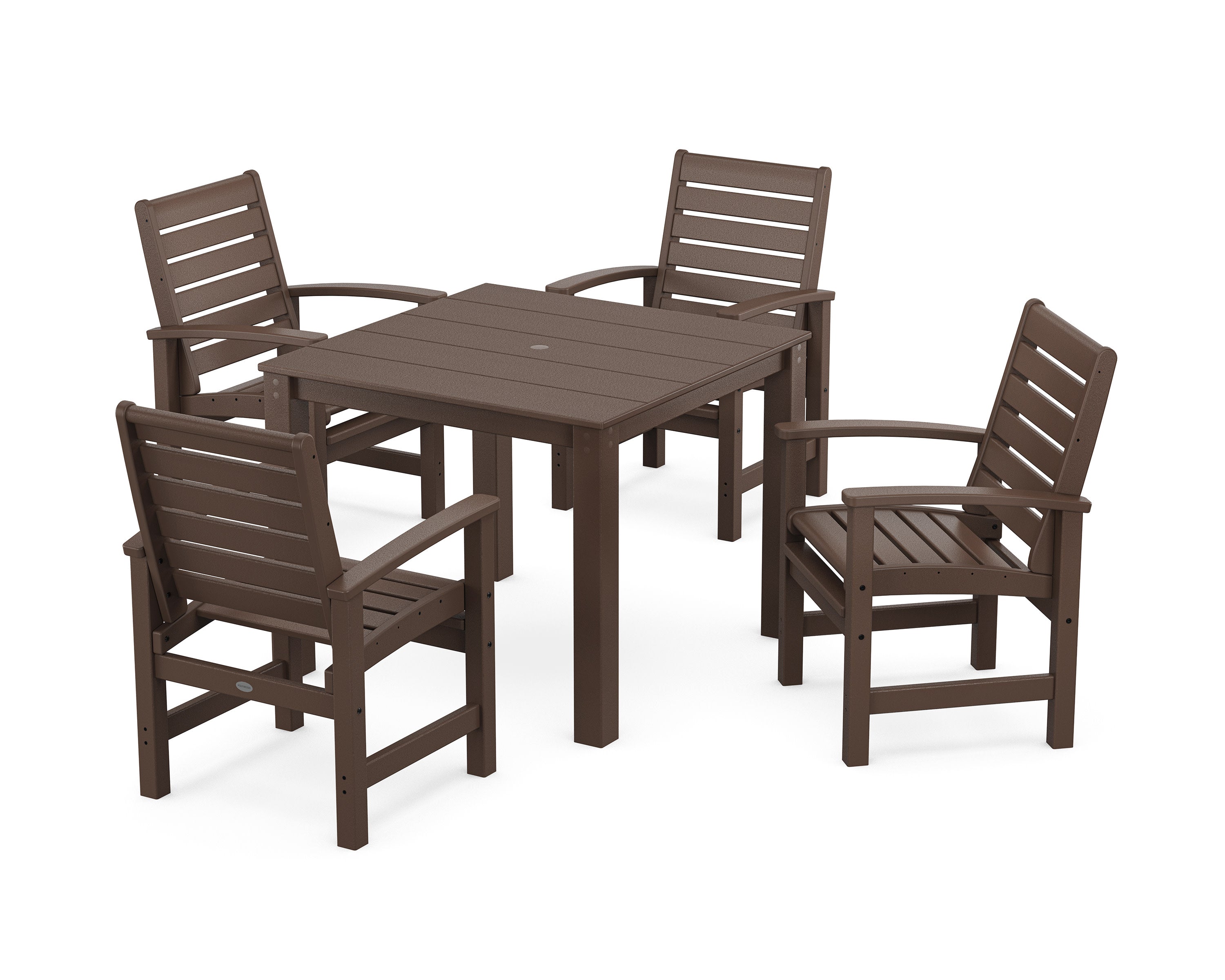 Signature 5-Piece Parsons Dining Set in Mahogany