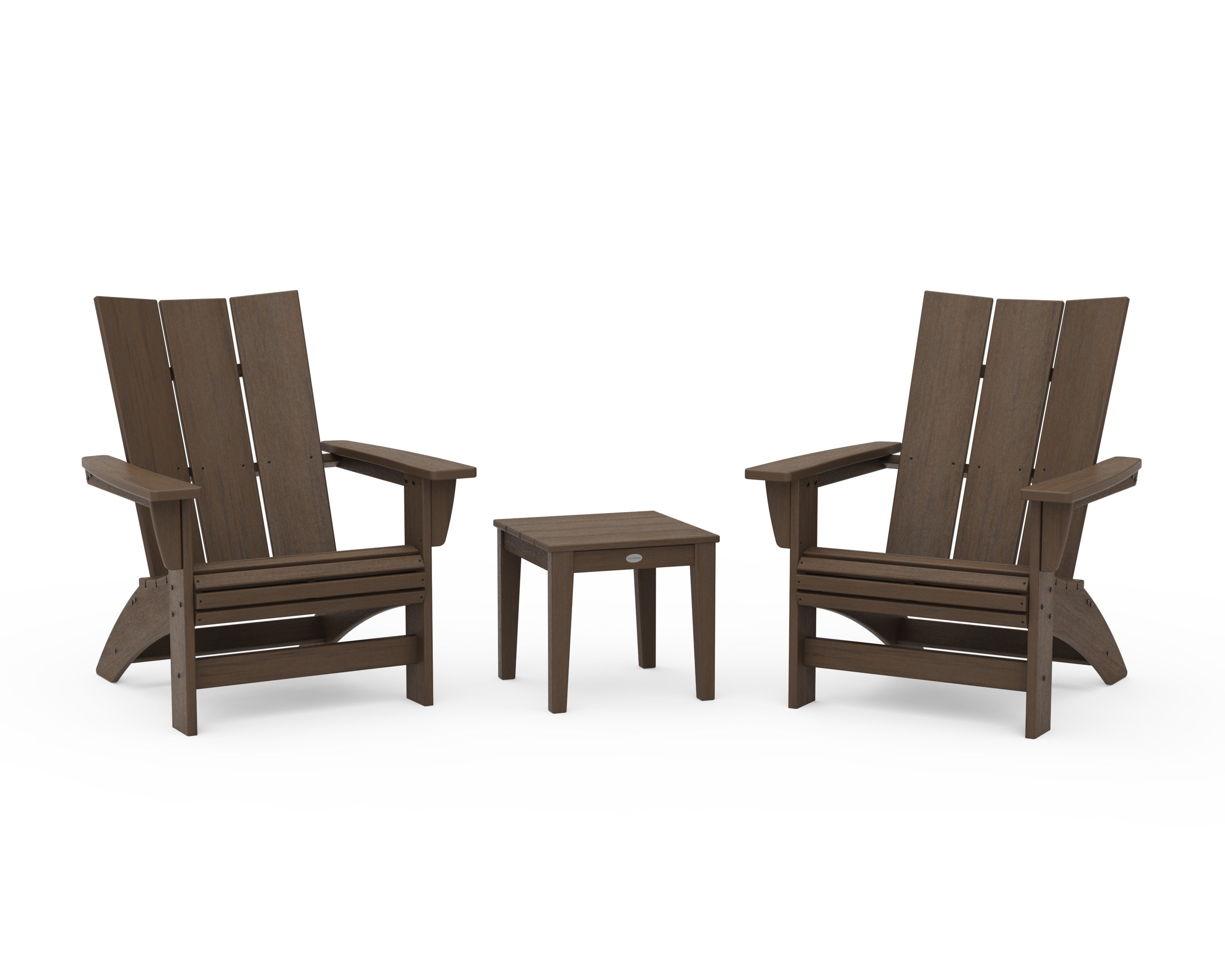 3-Piece Modern Grand Adirondack Set in Kona