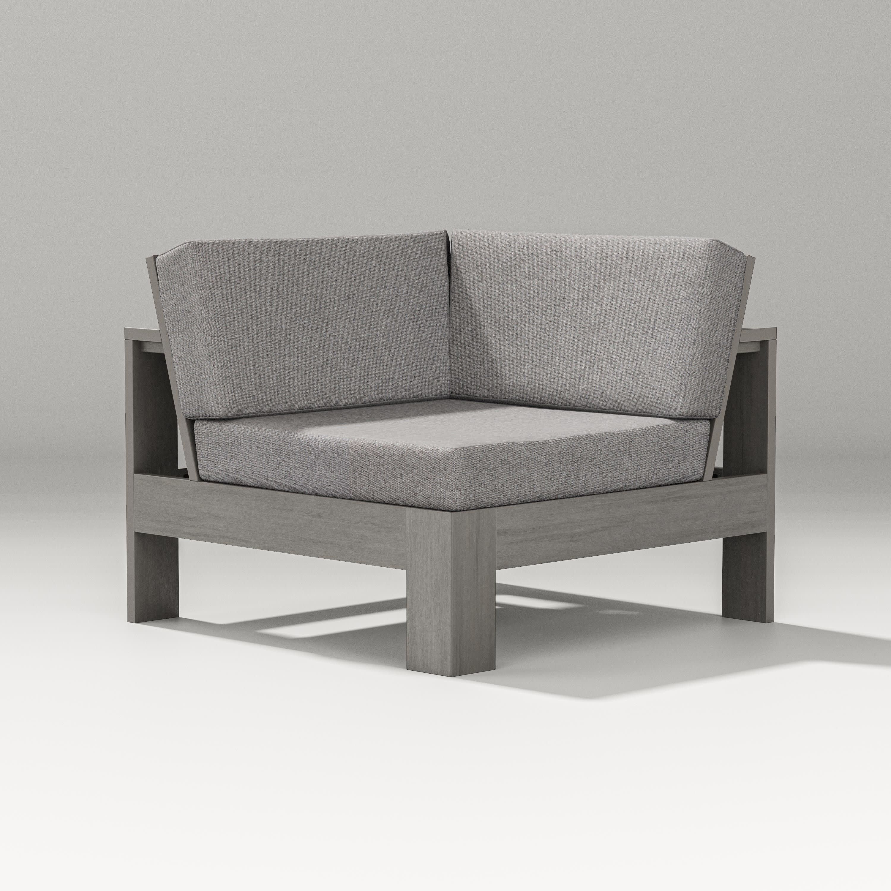 Latitude Modular Corner Chair in Driftwood / Grey Mist