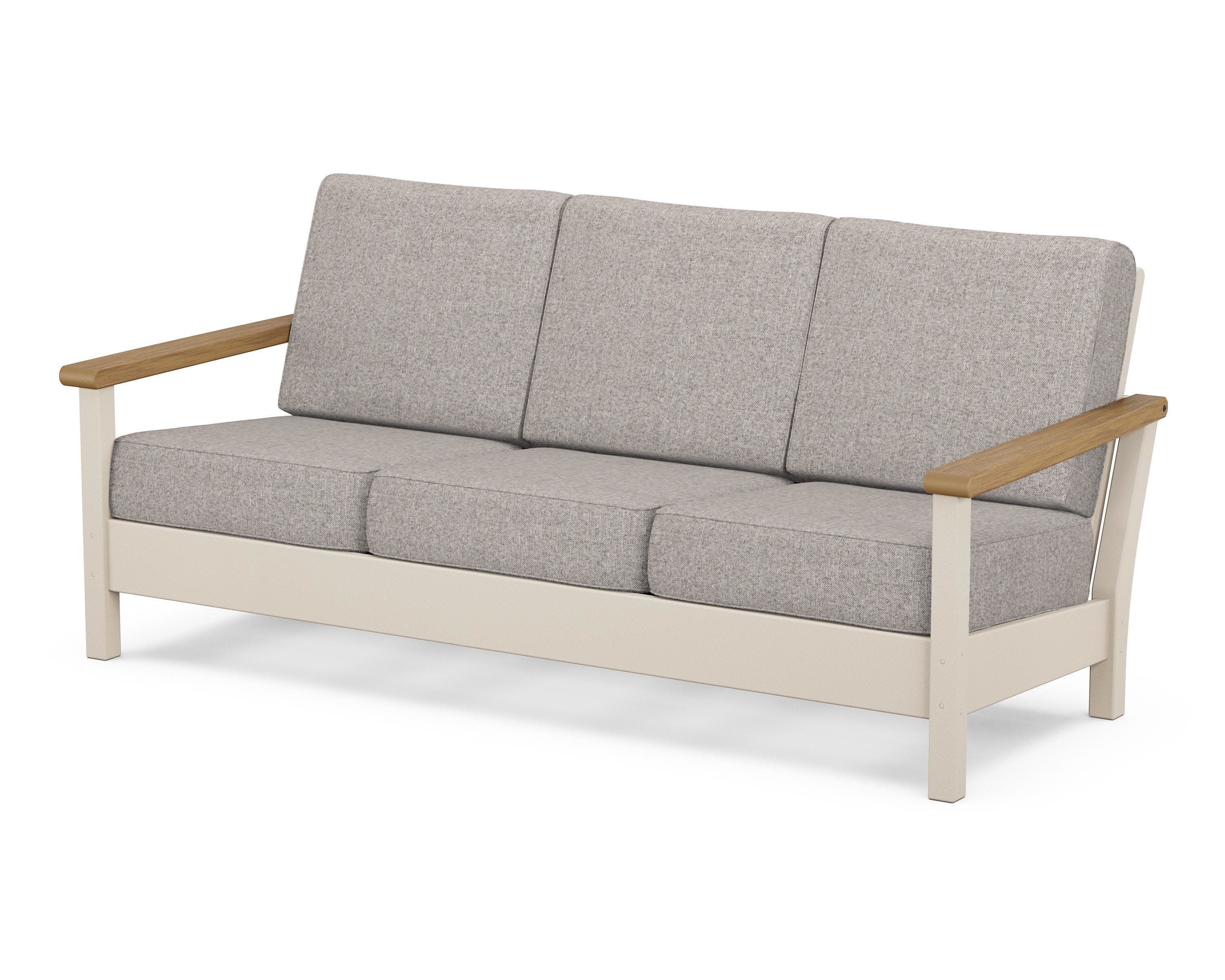 Harbour Deep Seating Sofa in Sand / Natural / Weathered Tweed