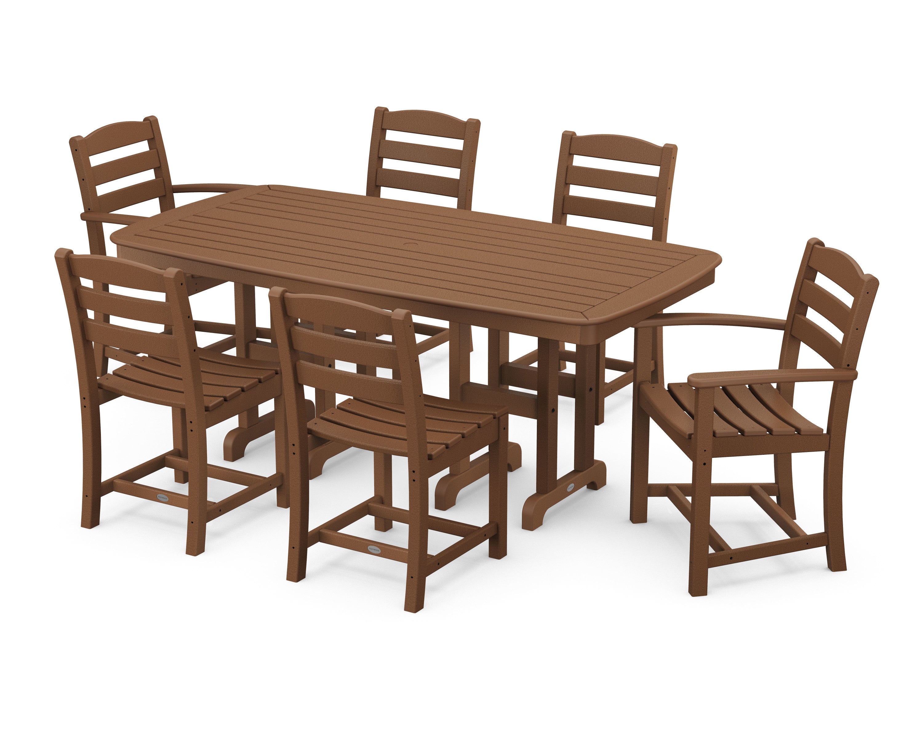 La Casa Caf 7-Piece Dining Set in Teak