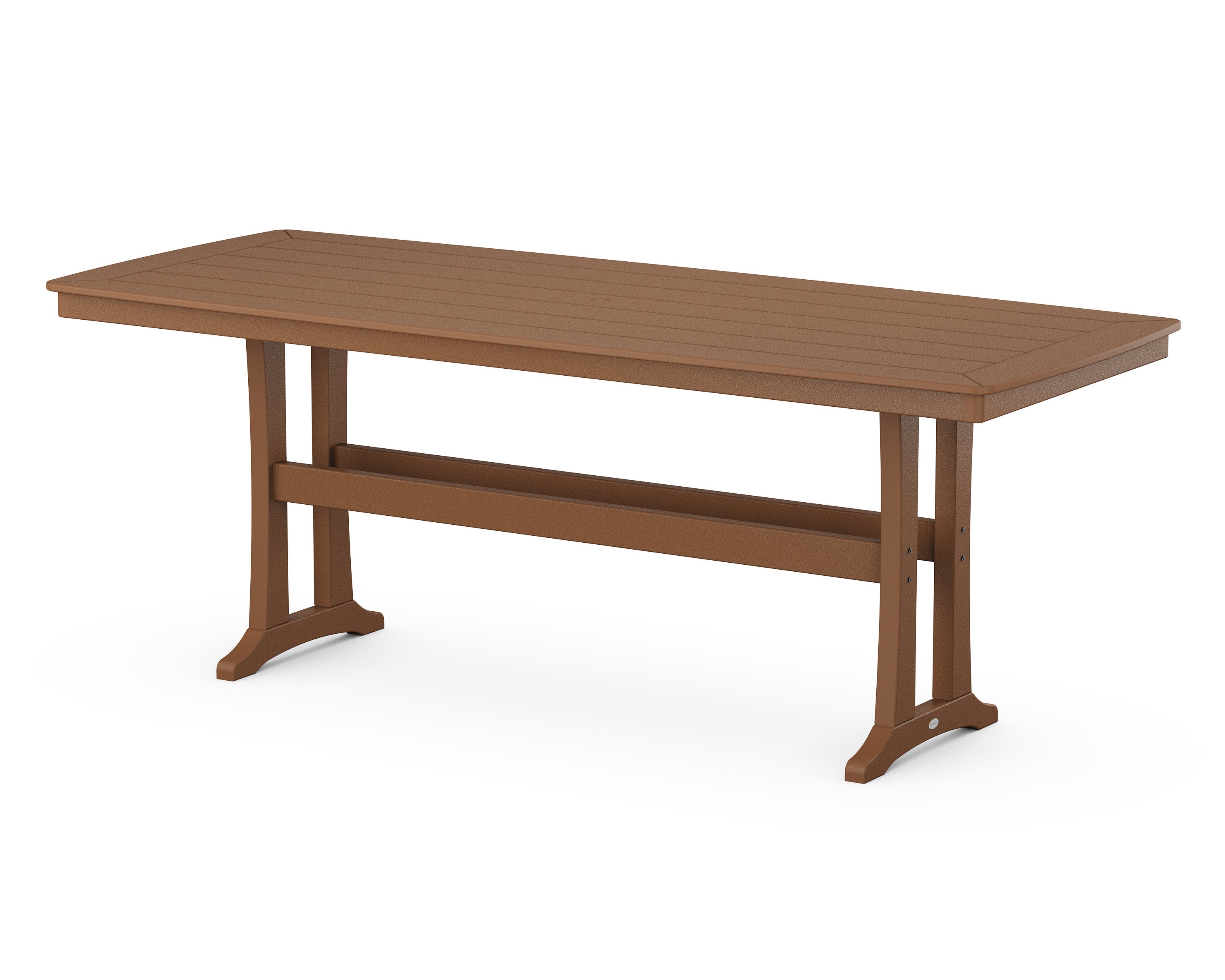 Nautical Trestle 39" x 97" Counter Table in Teak