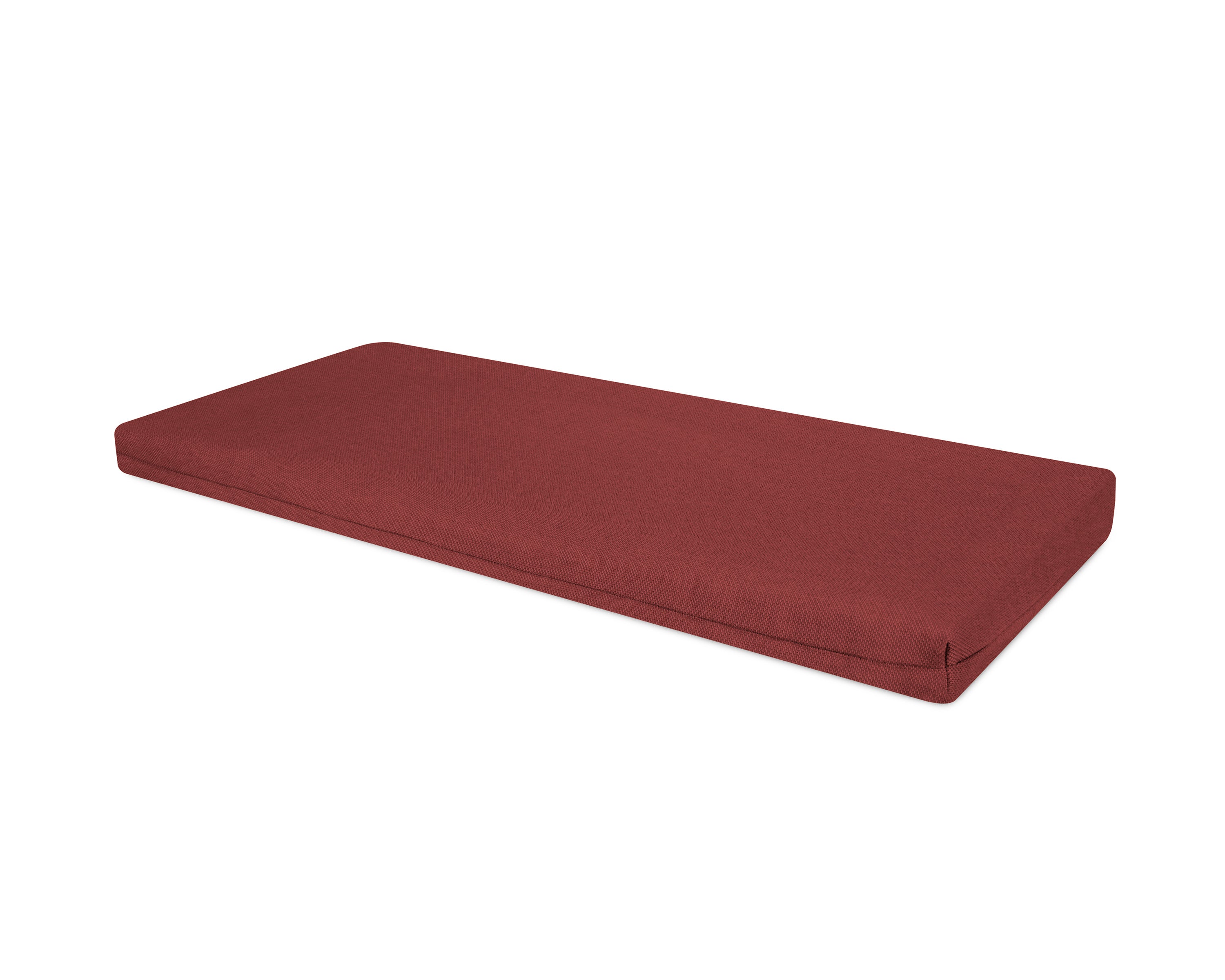 Bench Seat Cushion - 18.5"D x 43.5"W x 2.5"H in Essential Garnet