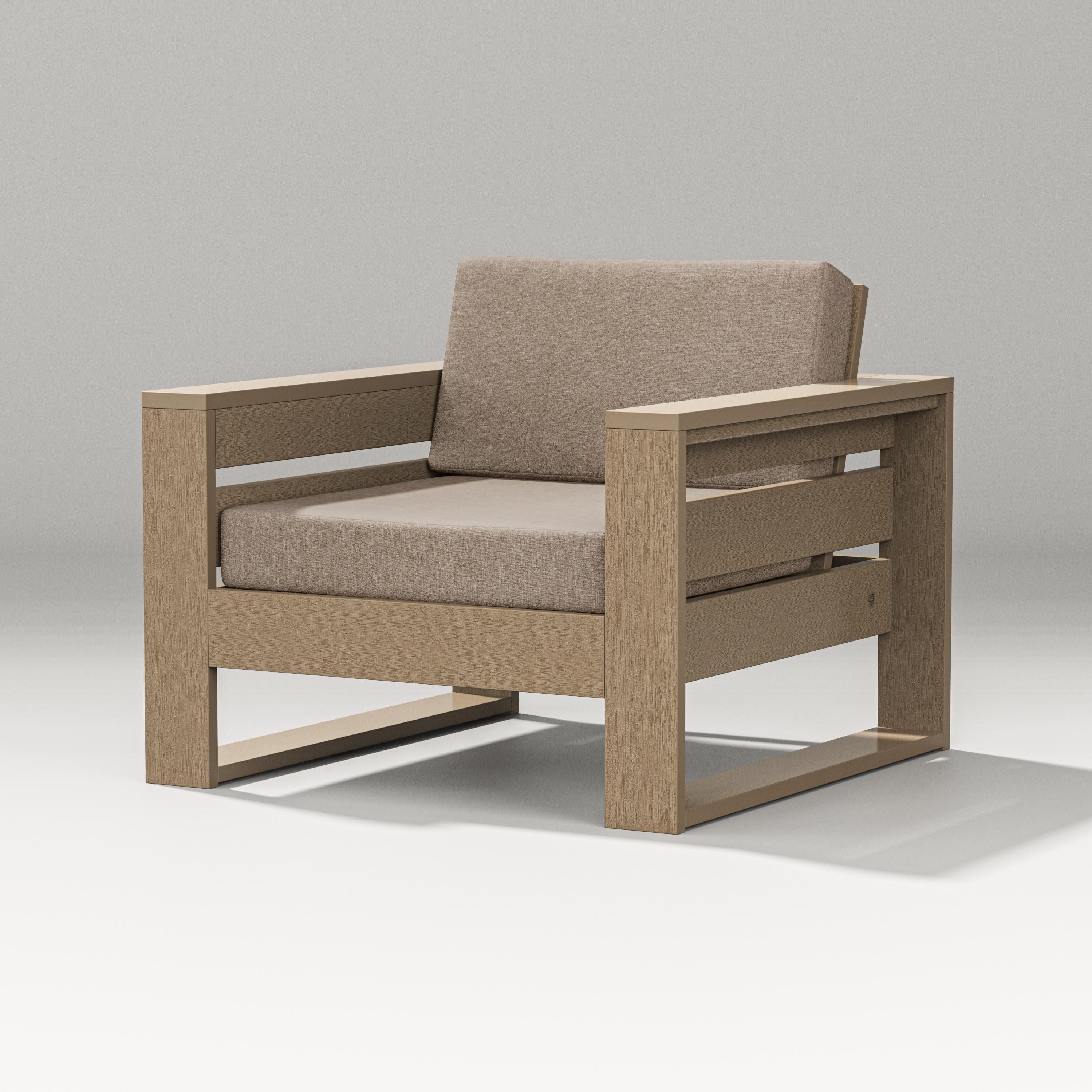 Latitude Lounge Chair in Vintage Sahara / Spiced Burlap