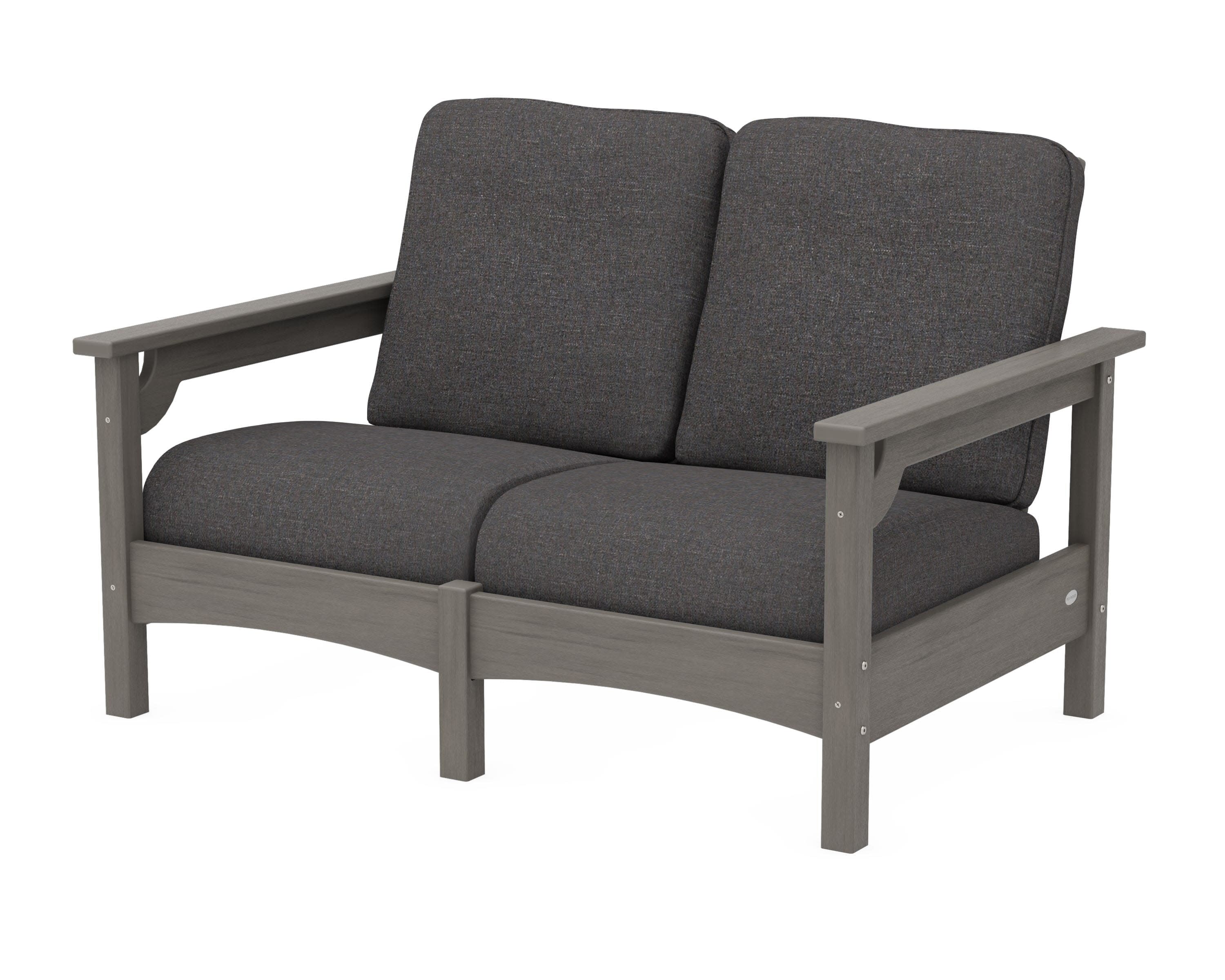 Club Loveseat in Driftwood / Ash Charcoal