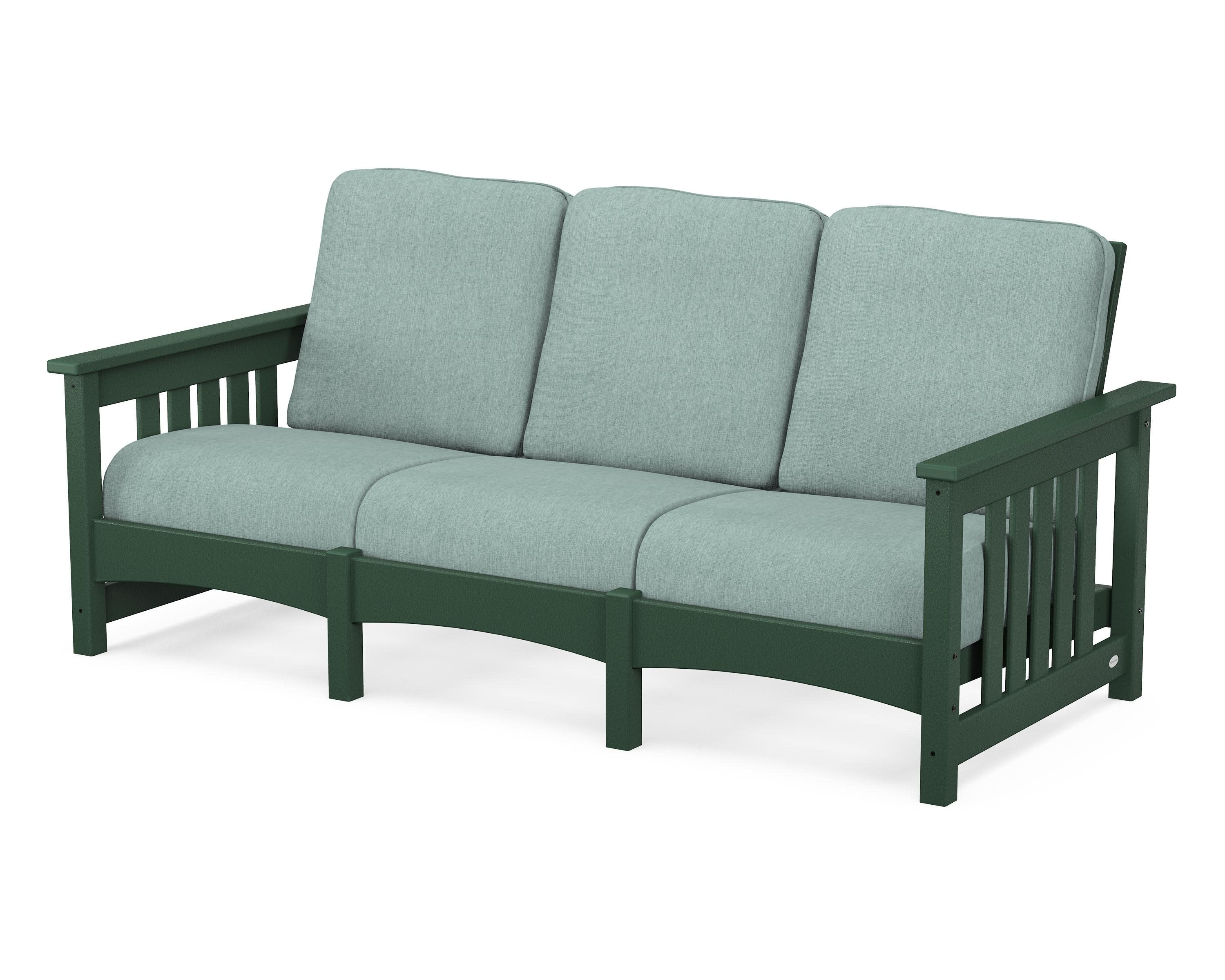 Club Mission Sofa in Green / Glacier Spa