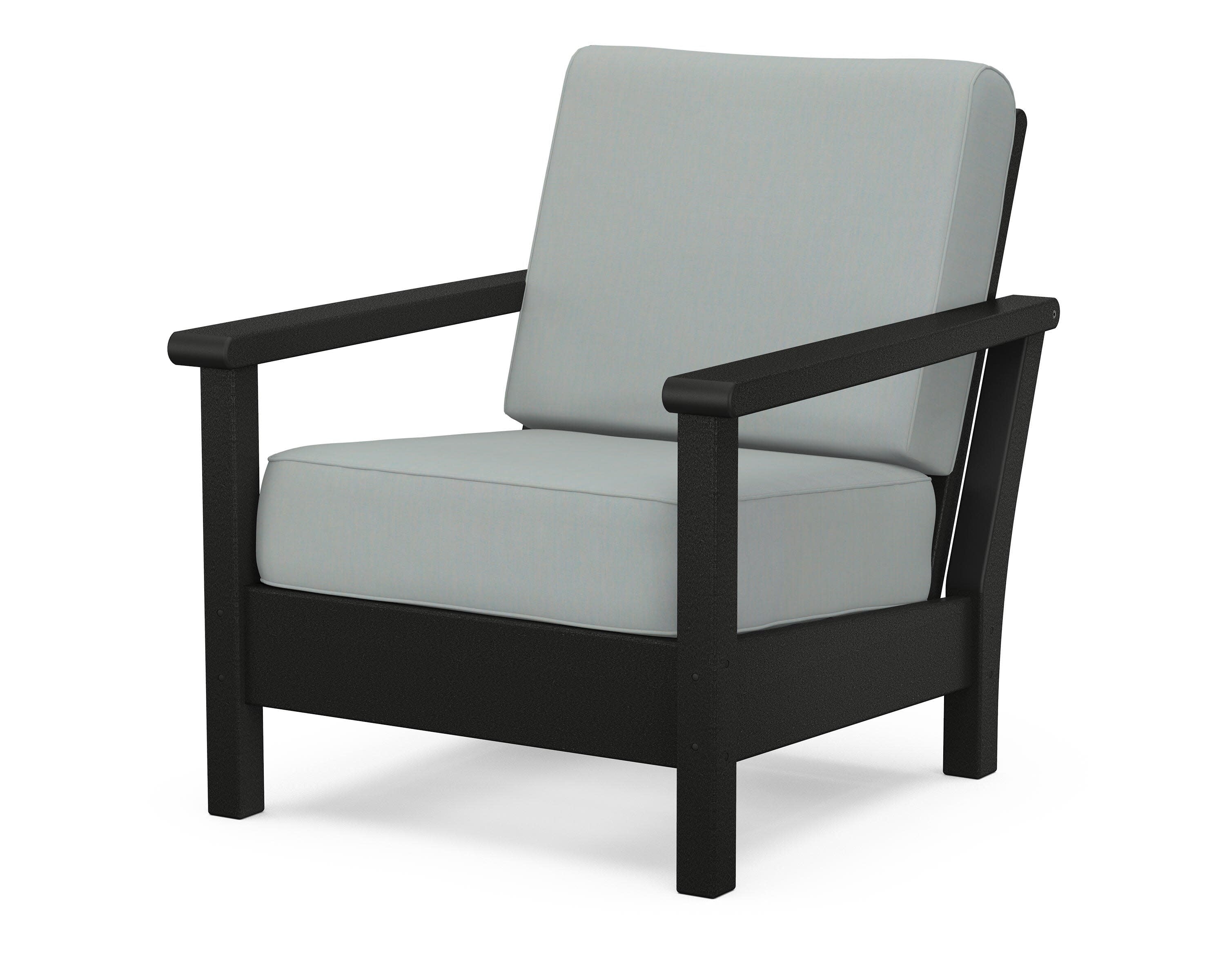 Harbour Deep Seating Chair in Black / Spa