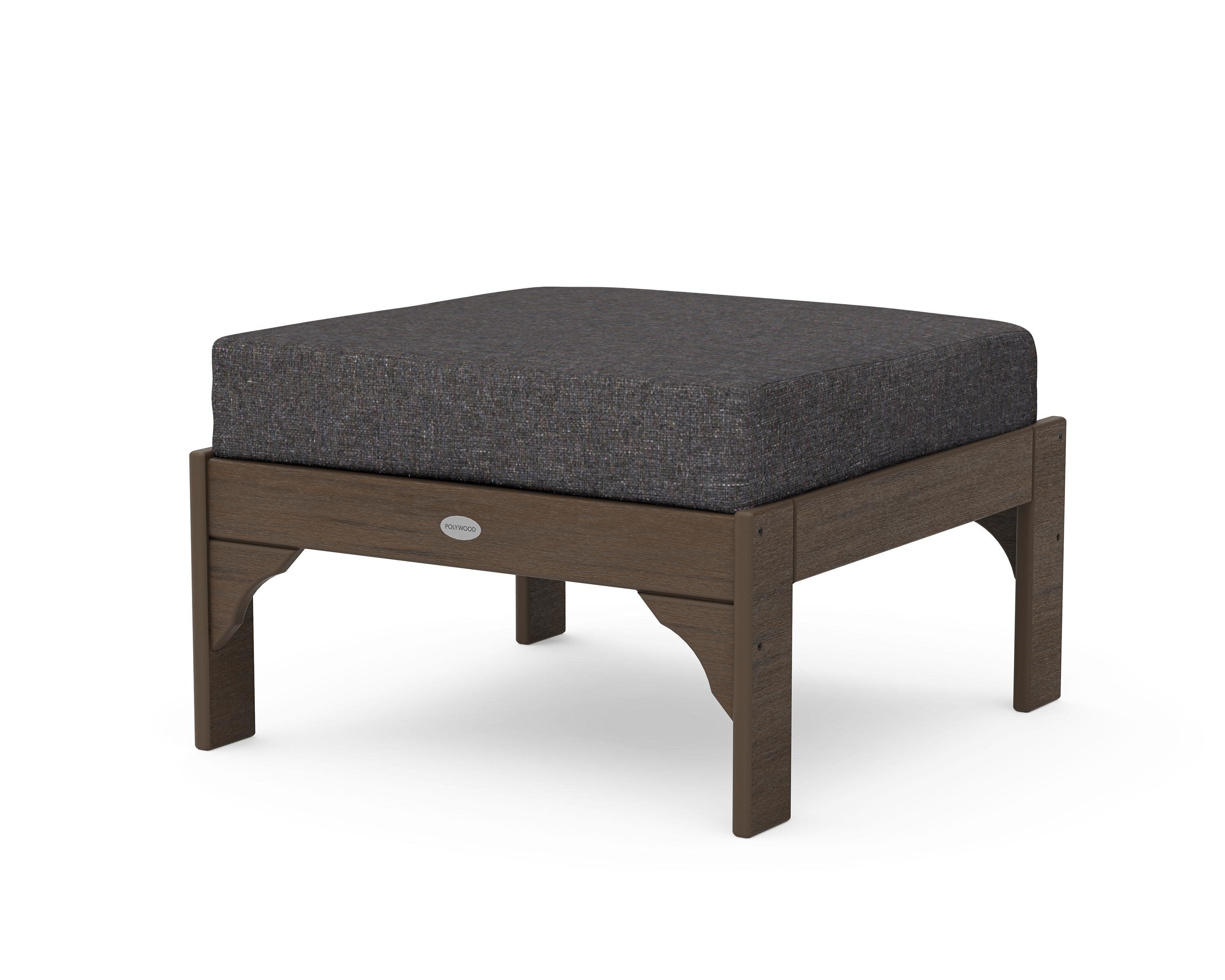 Vineyard Deep Seating Ottoman in Kona / Ash Charcoal