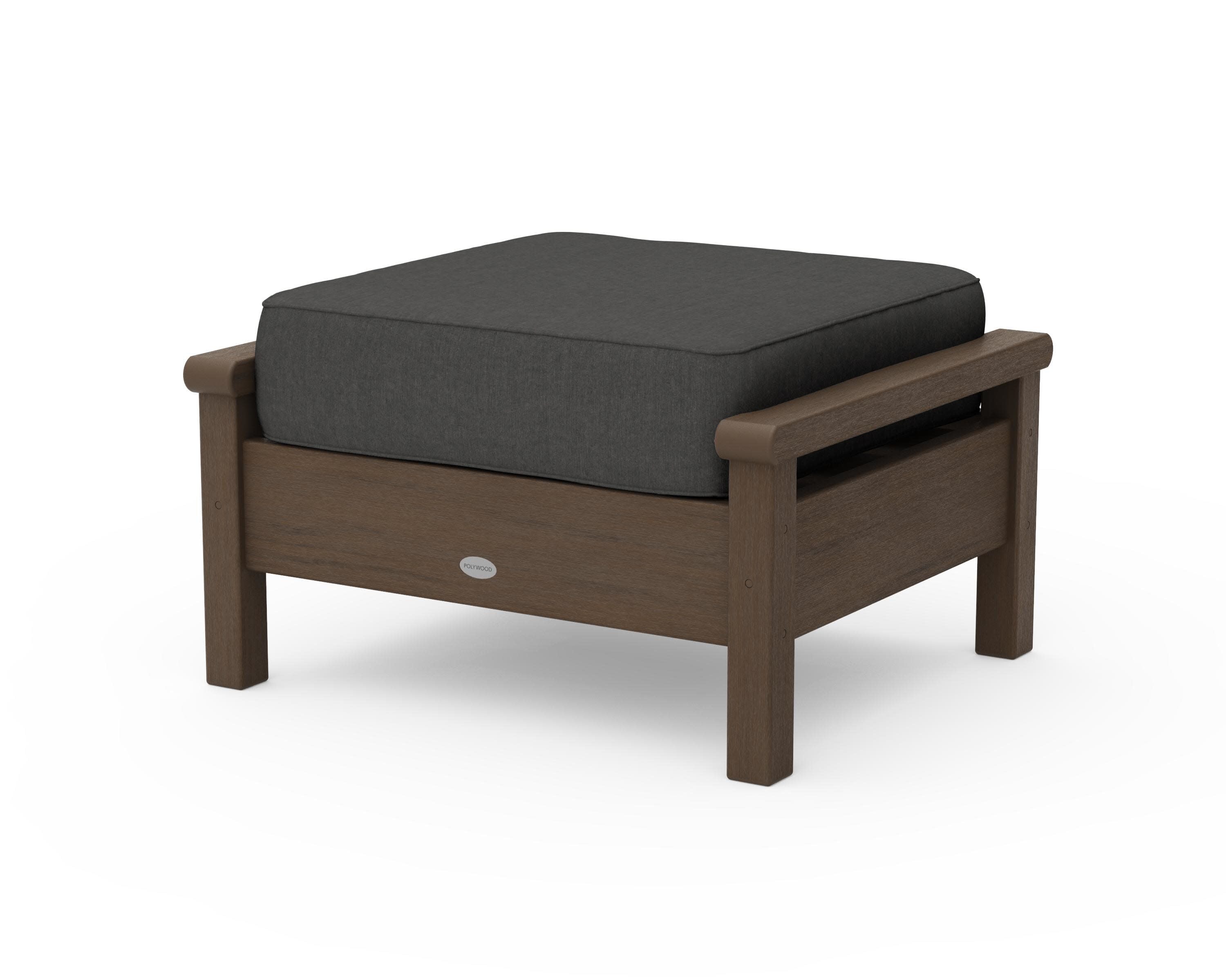 Harbour Deep Seating Ottoman in Kona / Spectrum Carbon