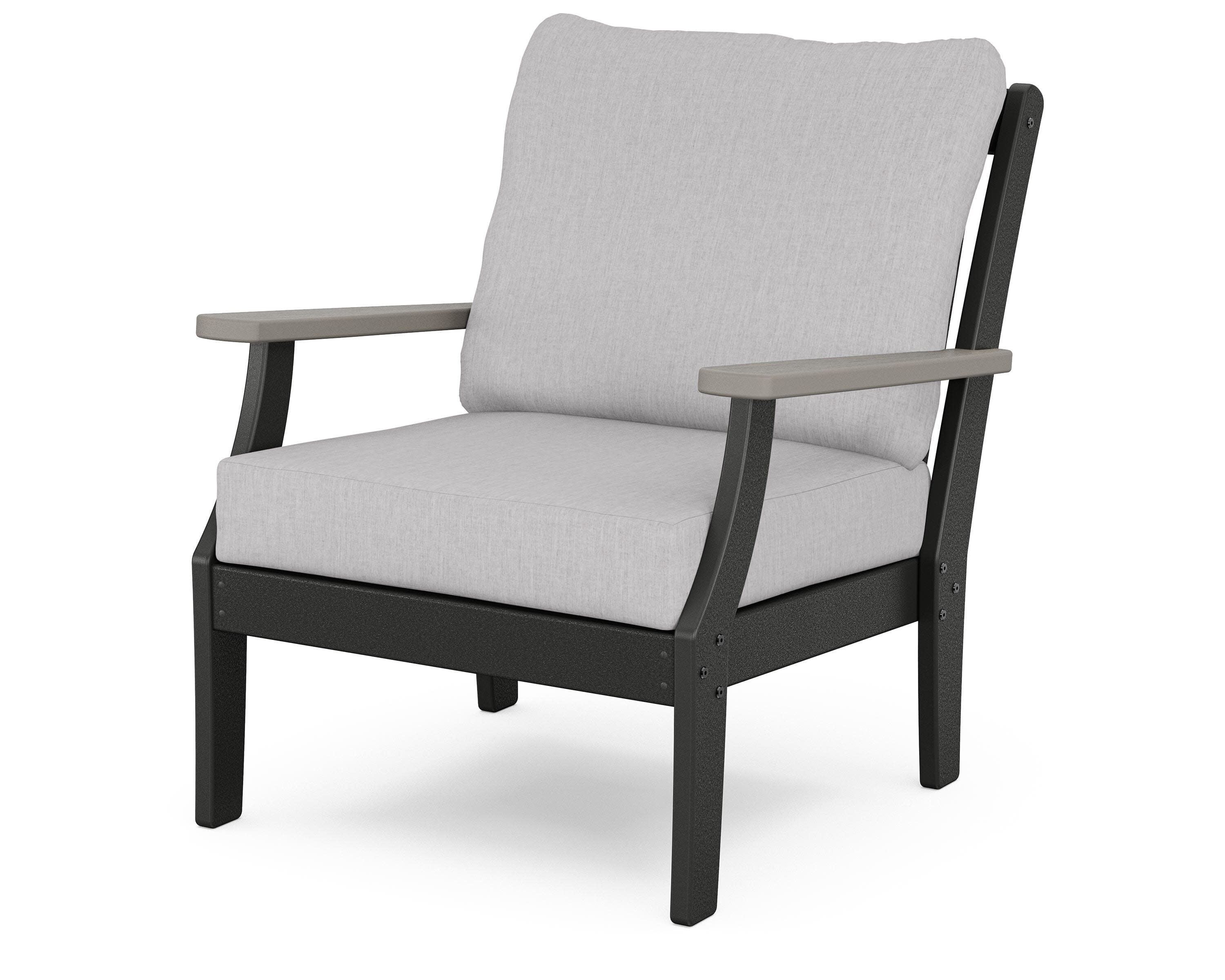 Braxton Deep Seating Chair in Black / Driftwood / Granite