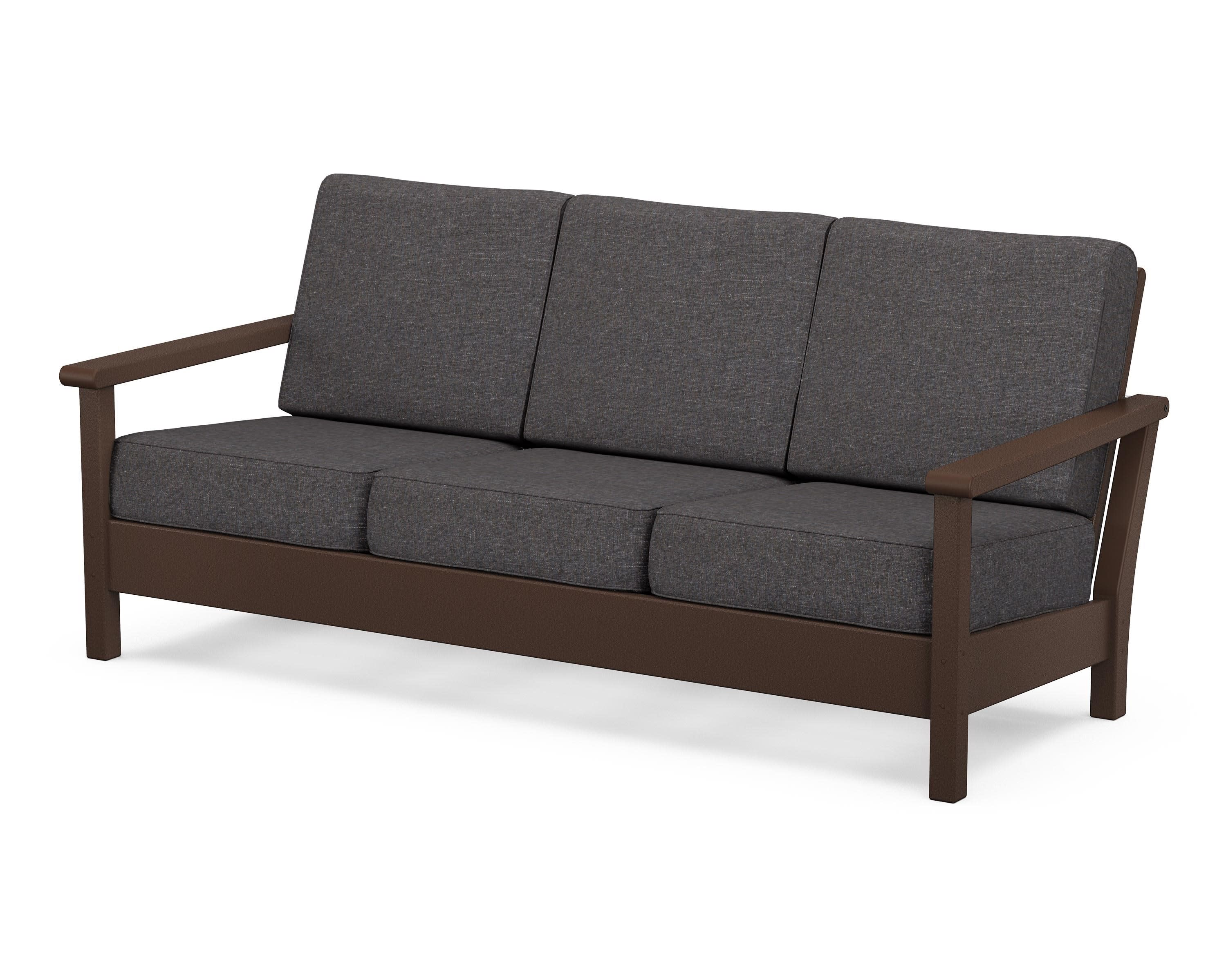 Harbour Deep Seating Sofa in Mahogany / Ash Charcoal