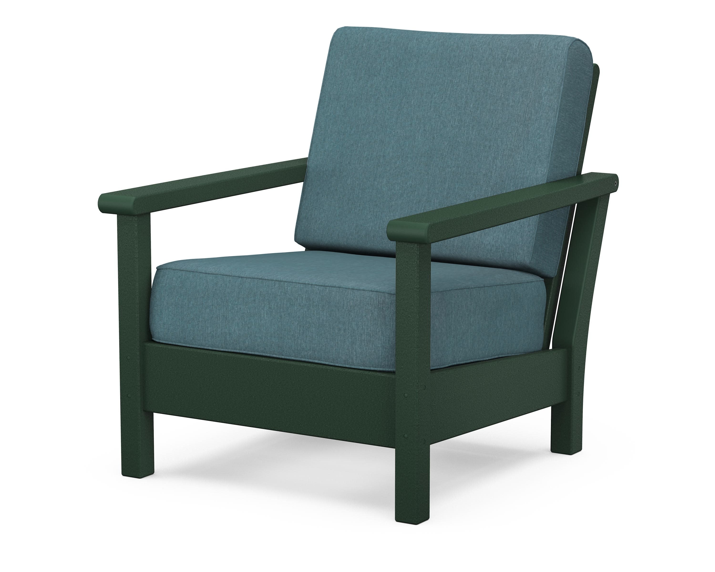 Harbour Deep Seating Chair in Green / Ocean Teal