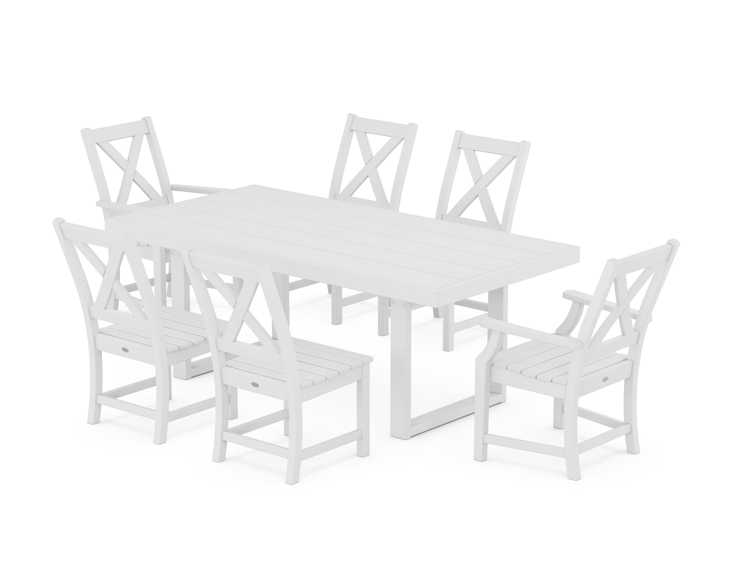 Braxton 7-Piece Dining Set in White