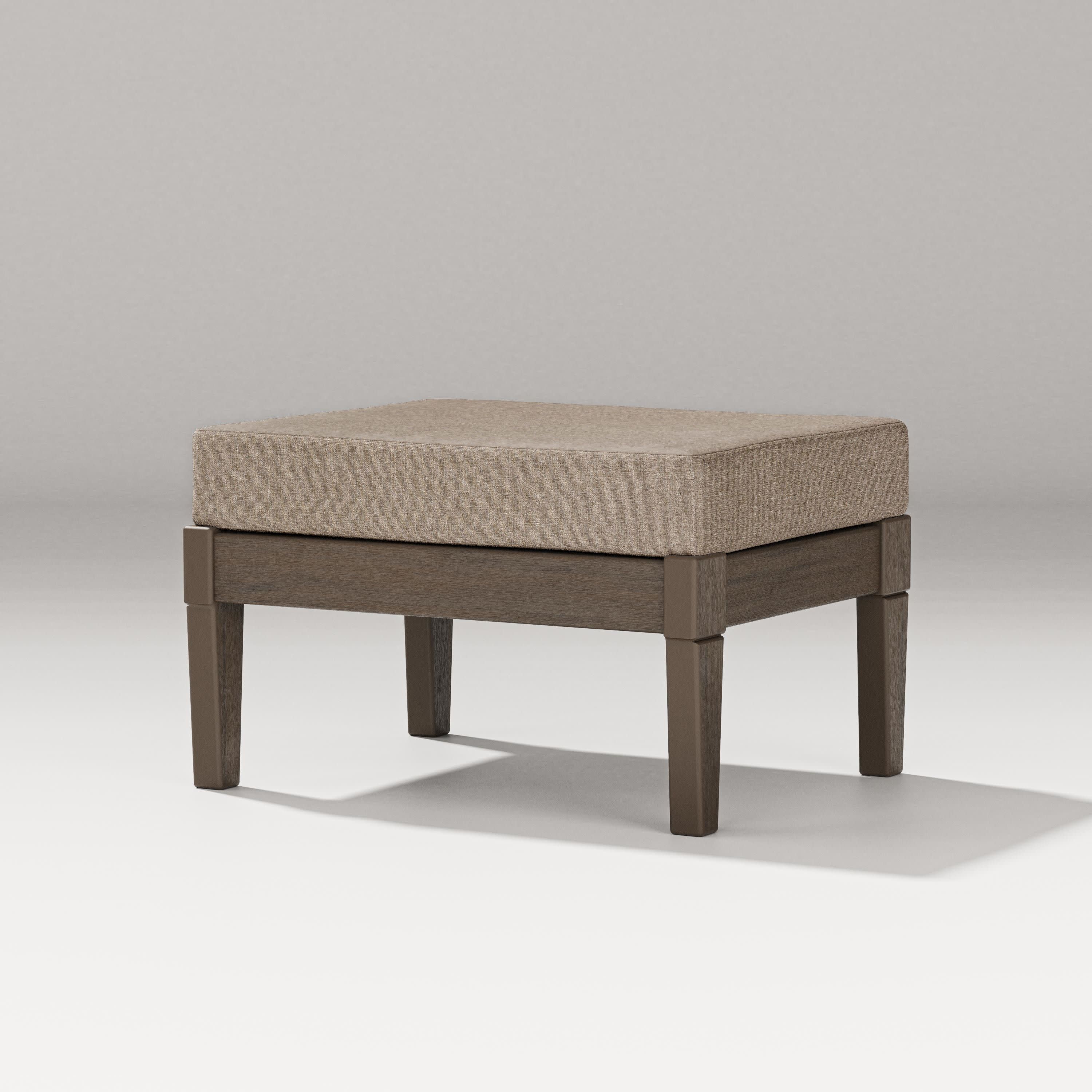 Estate Lounge Ottoman in Kona / Spiced Burlap