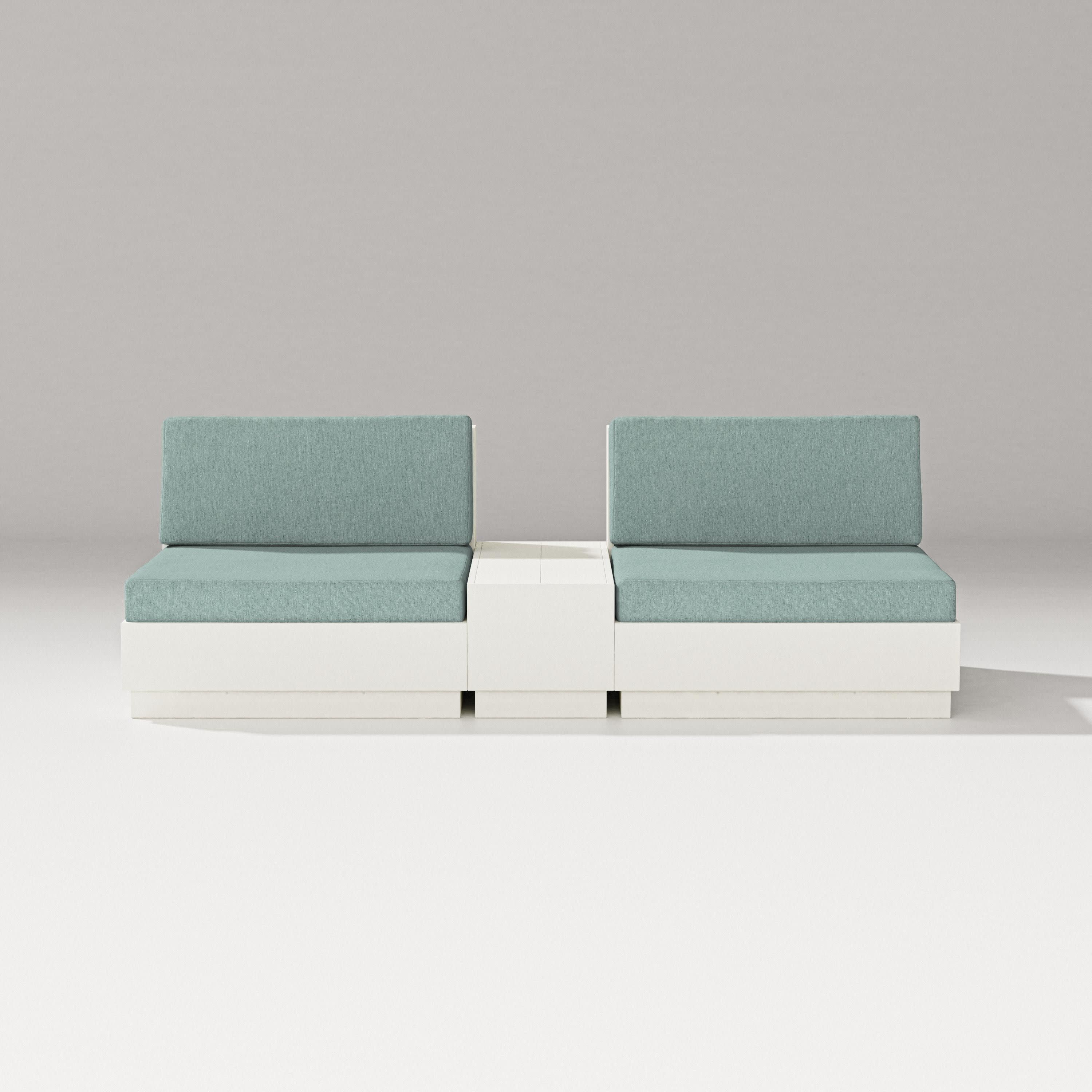 Elevate Lounge Chair Set in Vintage White / Glacier Spa