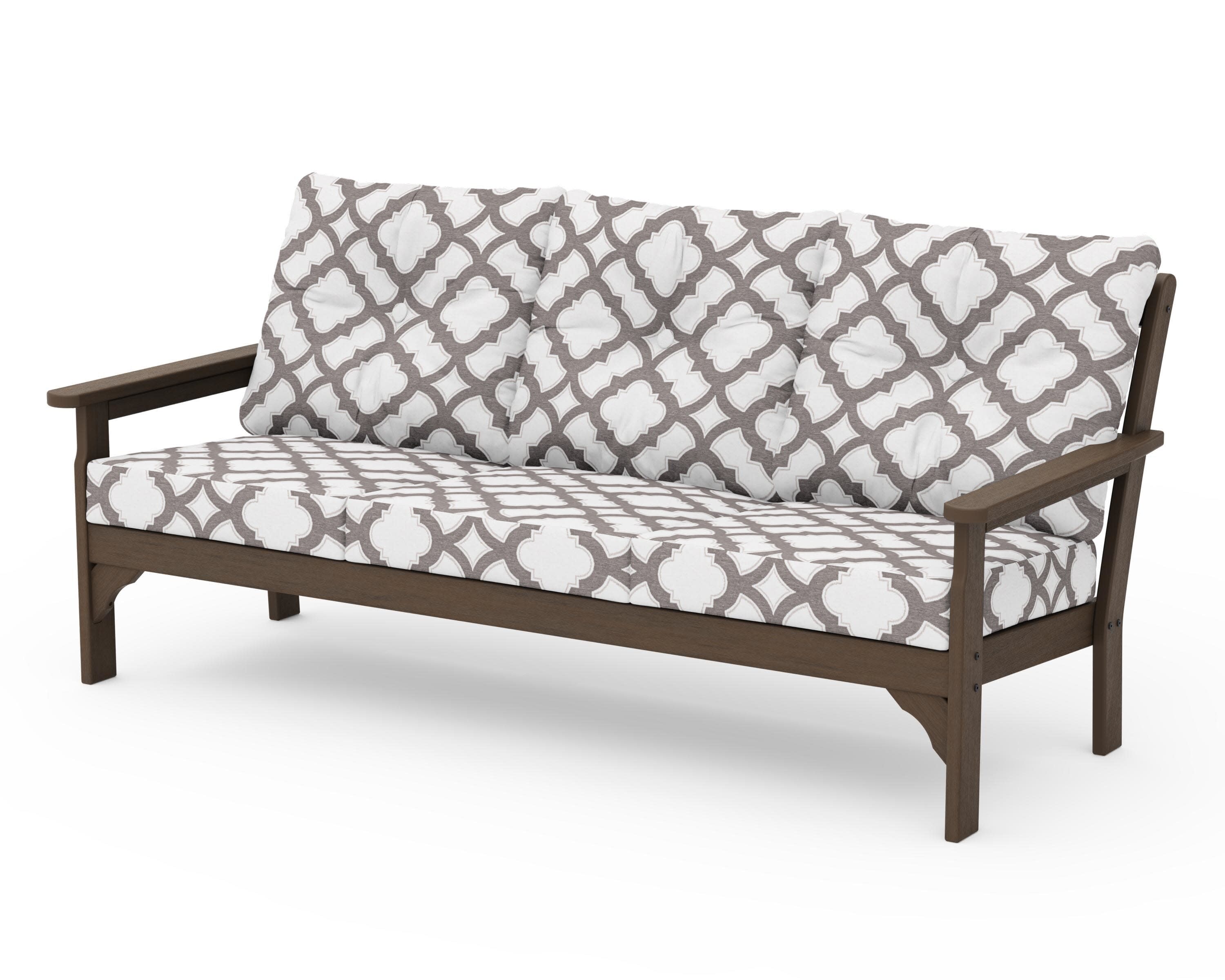 Vineyard Deep Seating Sofa in Kona / Trellis Grey Mist