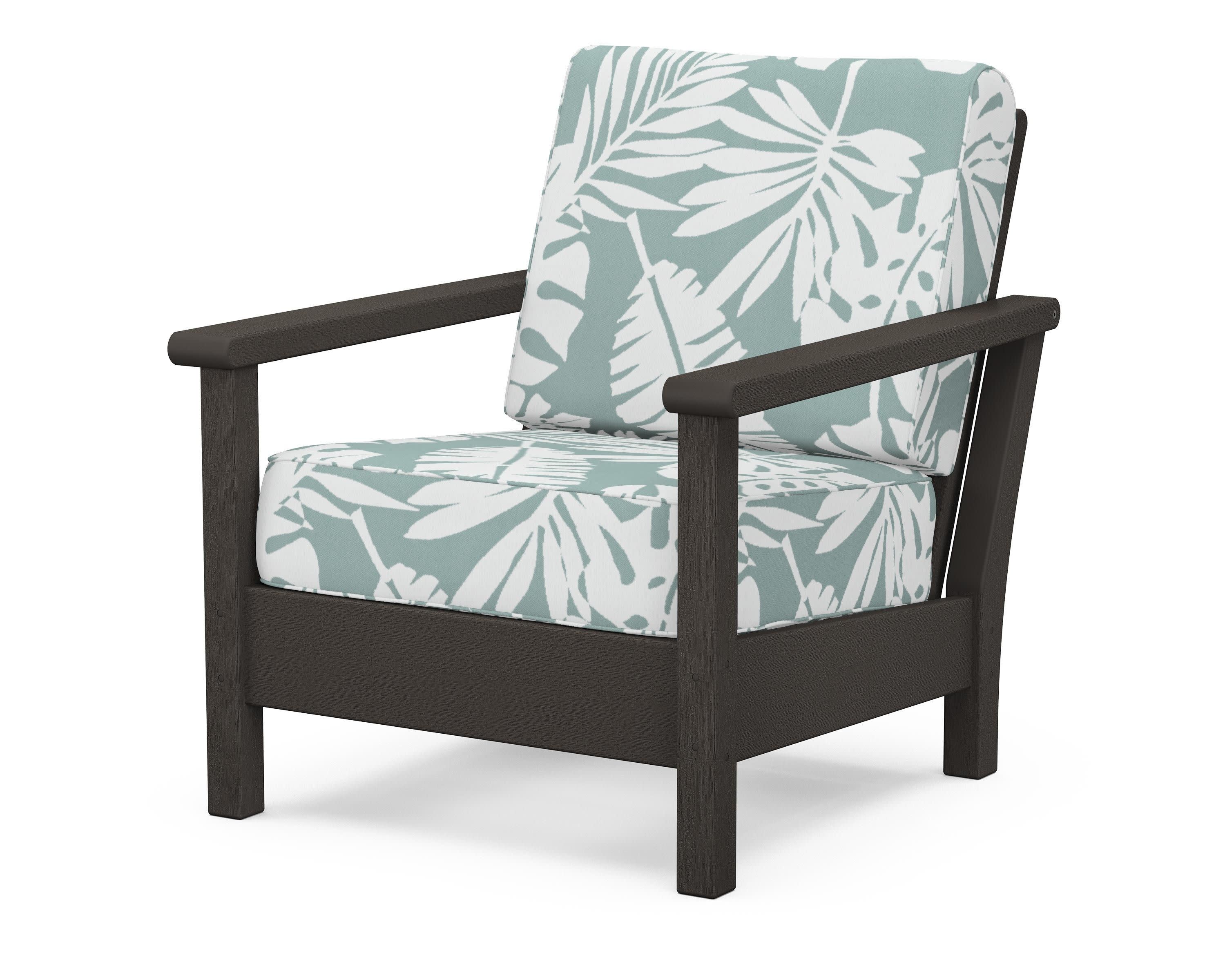 Harbour Deep Seating Chair in Vintage Coffee / Leaf Glacier Spa