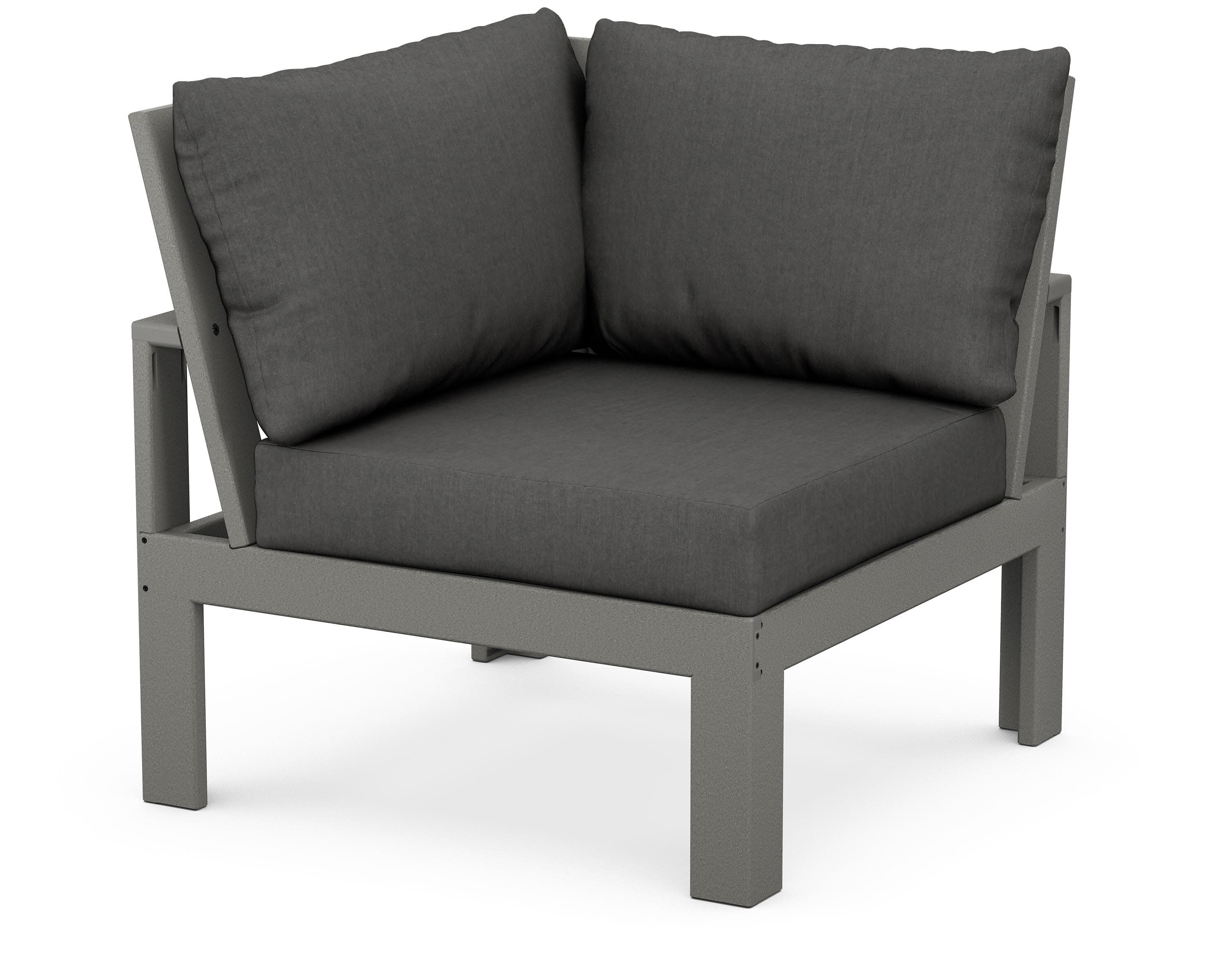 Modular Corner Chair in Slate Grey / Spectrum Carbon