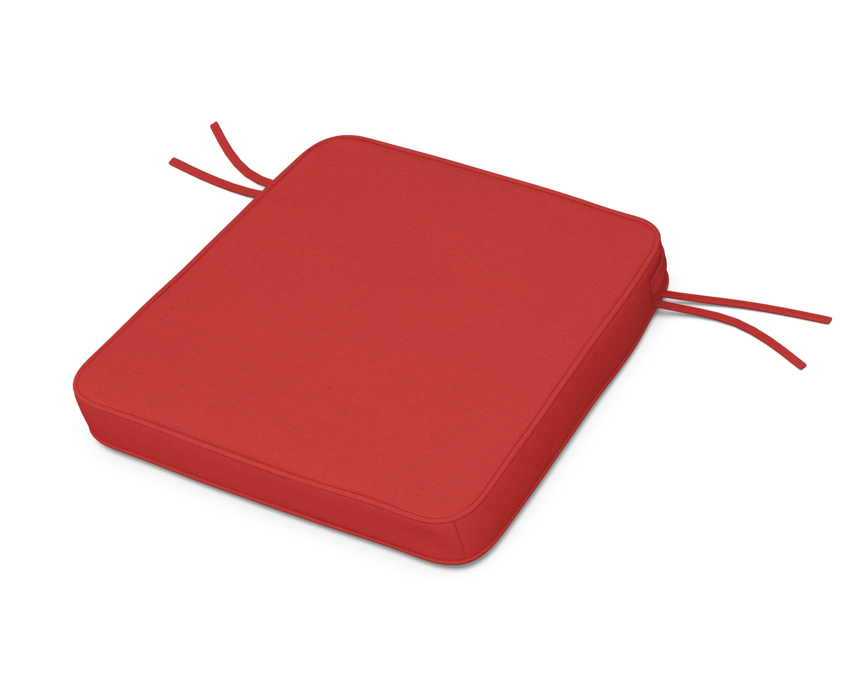 Acadia Dining Arm Seat Cushion in Crimson Linen