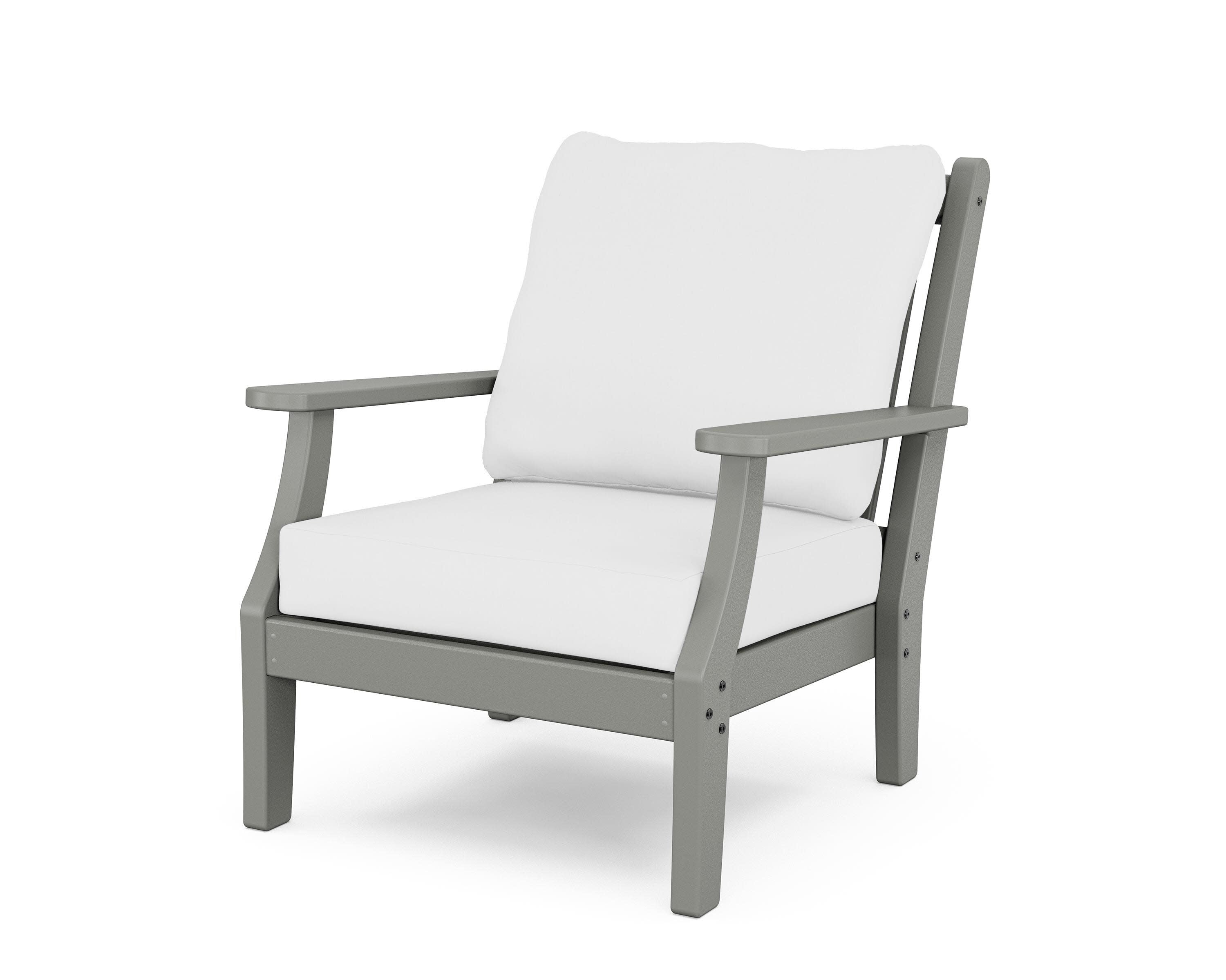 Wovendale Deep Seating Chair in Slate Grey / Natural