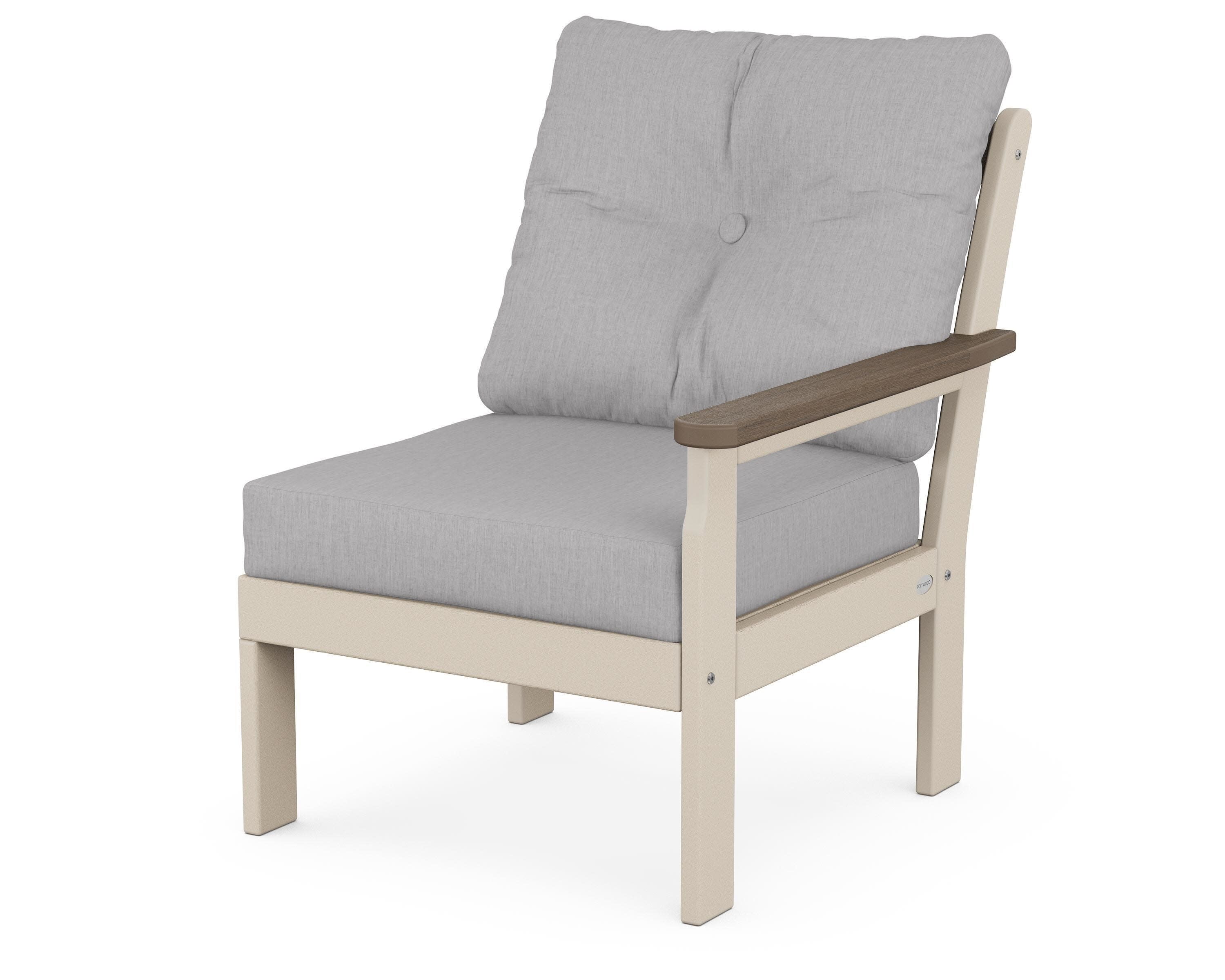 Vineyard Modular Right Arm Chair in Sand / Kona / Granite