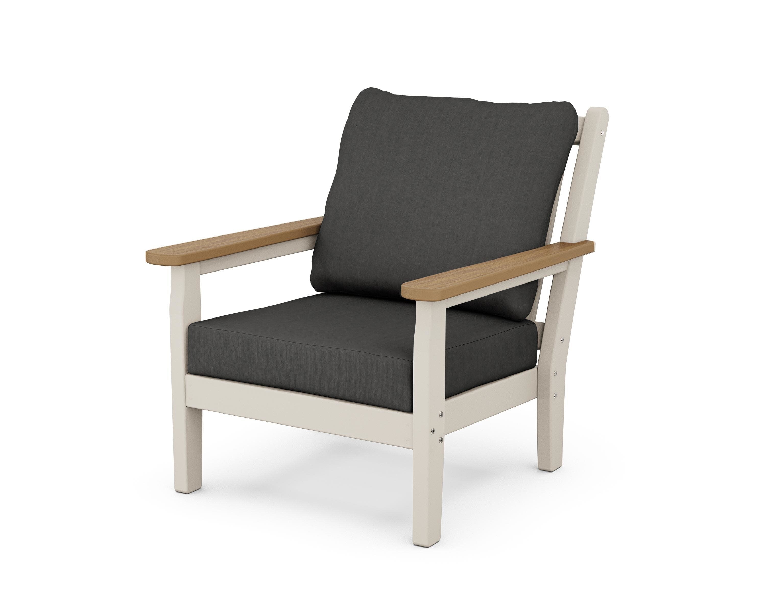 Chippendale Deep Seating Chair in Sand / Natural / Spectrum Carbon