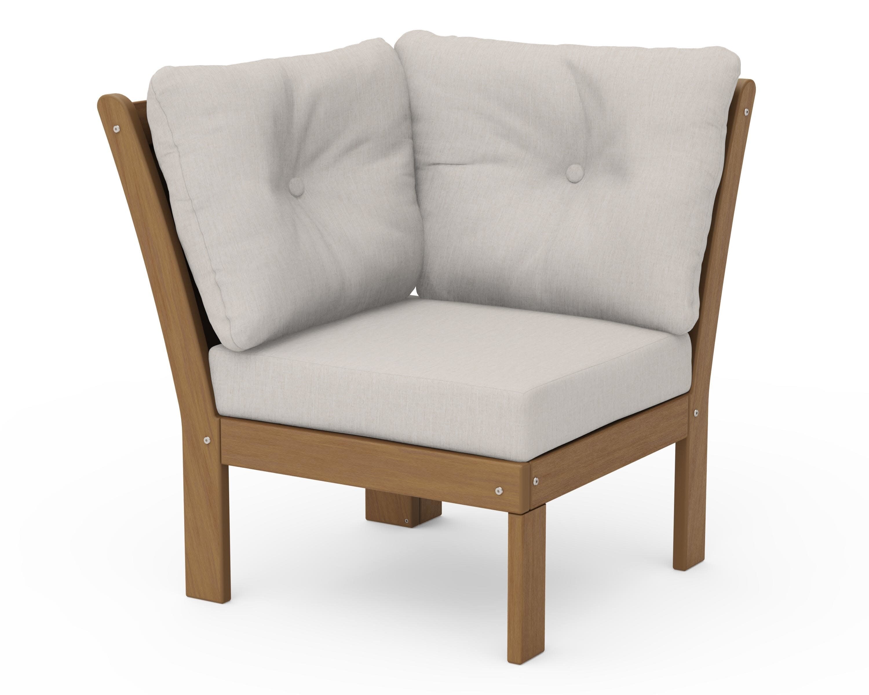 Vineyard Modular Corner Chair in Natural / Cast Ash