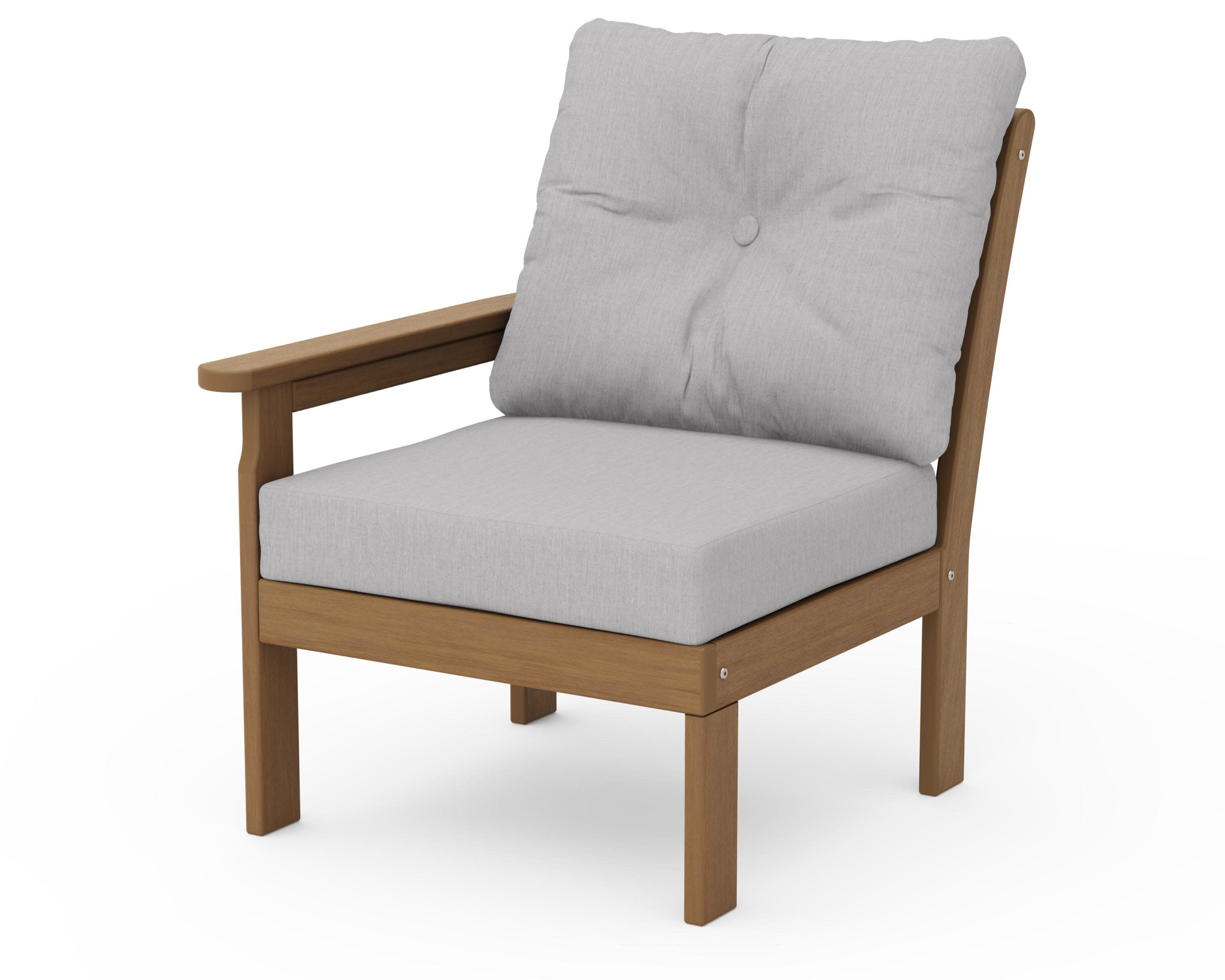 Vineyard Modular Left Arm Chair in Natural / Granite