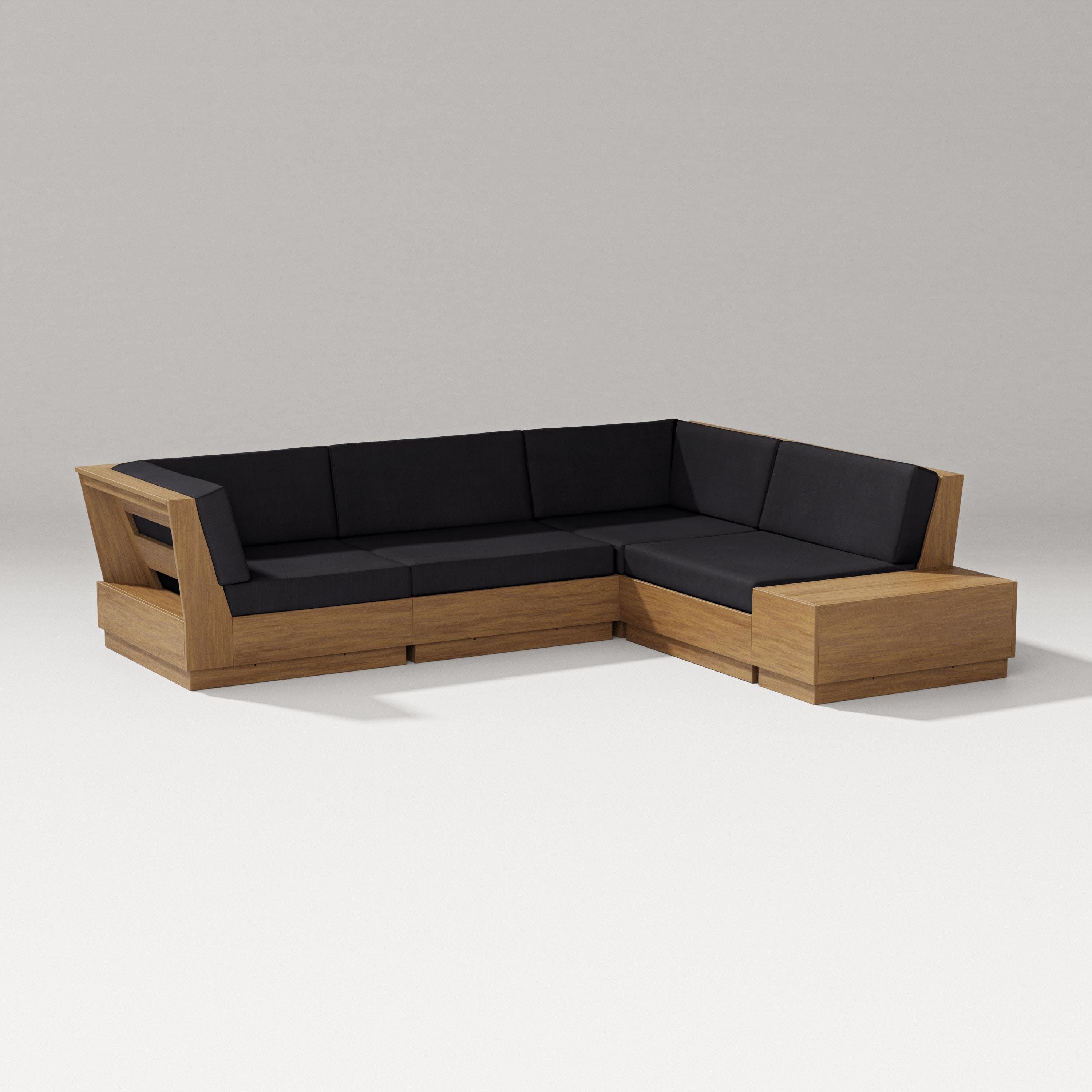 Elevate Corner Sectional in Natural / Midnight Linen