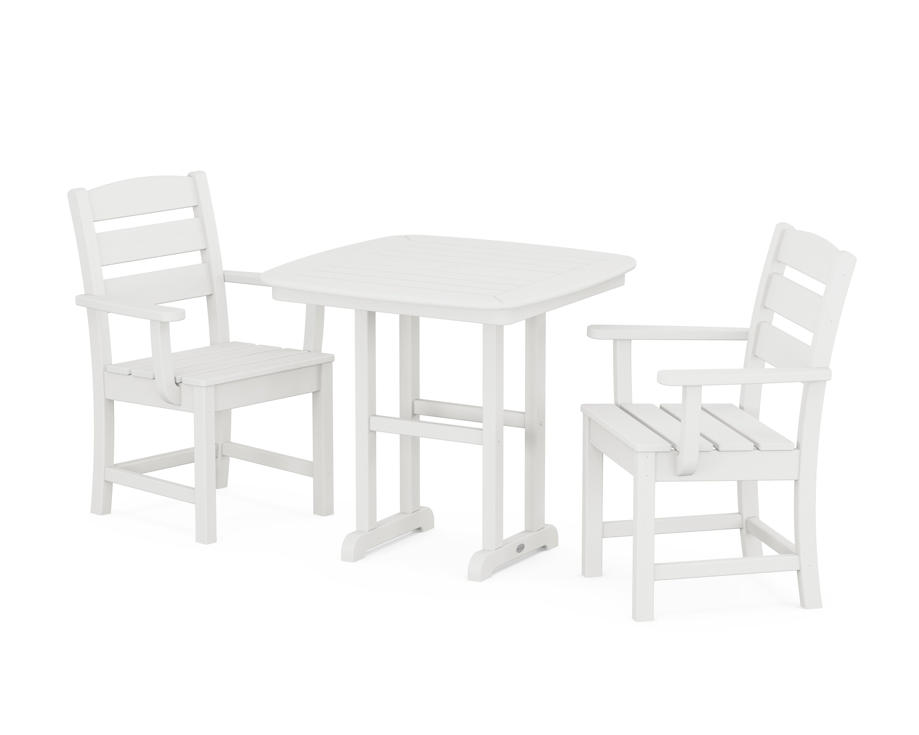 Lakeside 3-Piece Dining Set in Vintage White