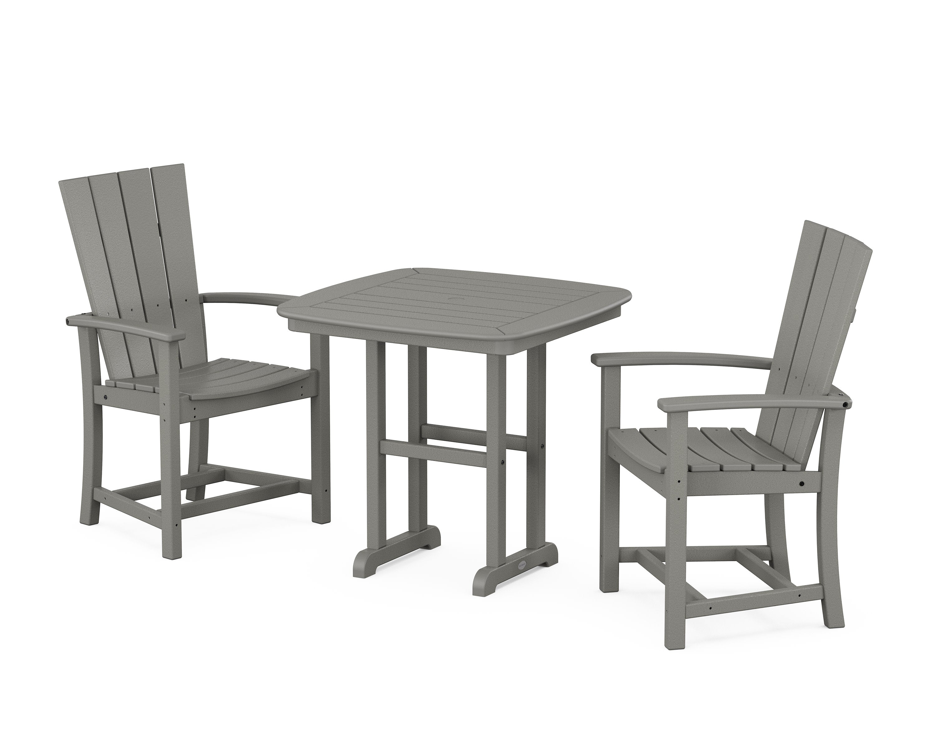 Quattro 3-Piece Dining Set in Slate Grey