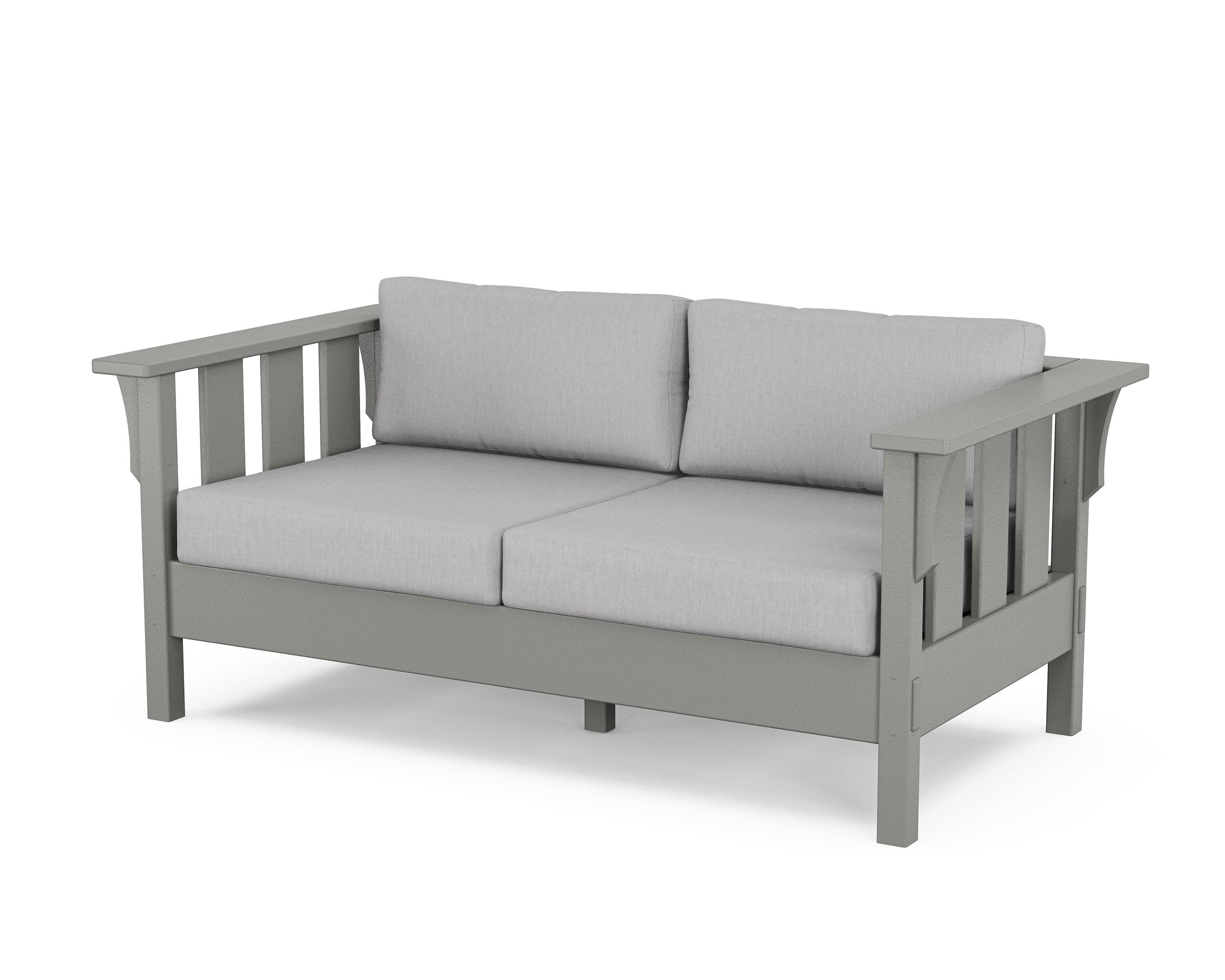 Acadia Deep Seating Loveseat in Slate Grey / Granite