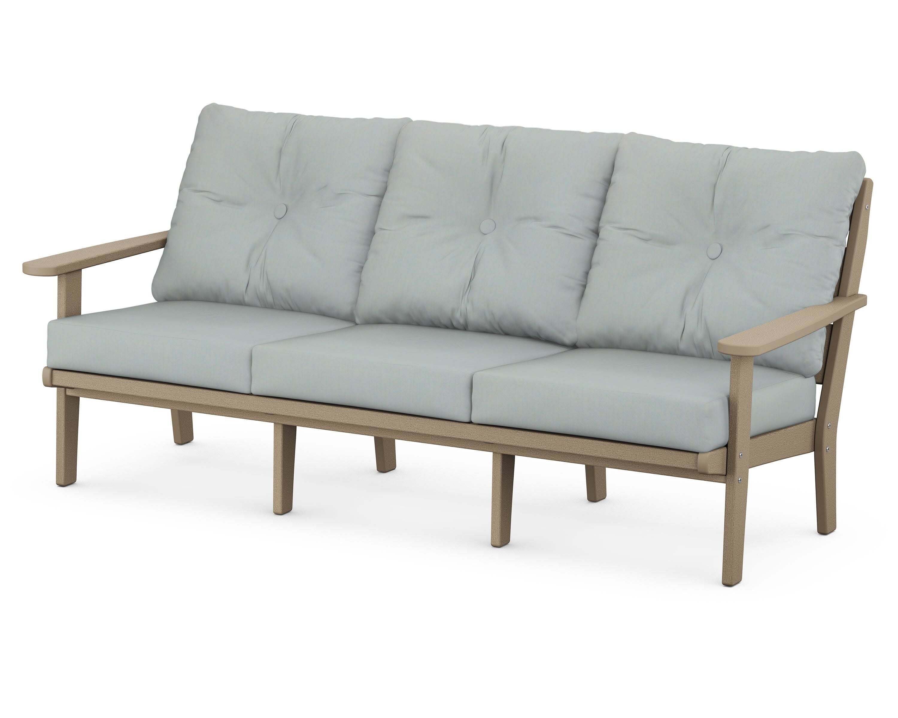 Lakeside Deep Seating Sofa in Vintage Sahara / Spa