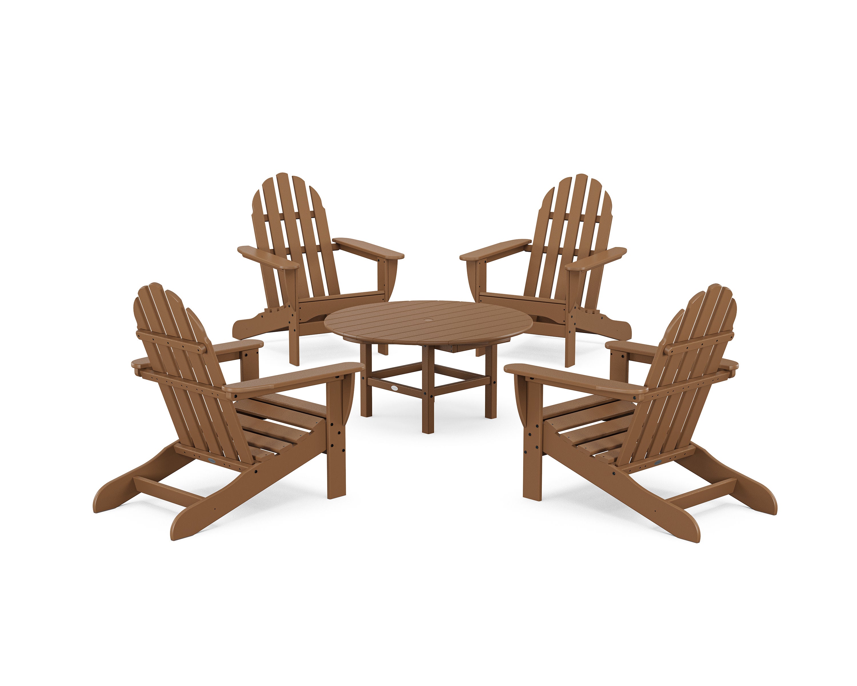Classic Adirondack 5-Piece Conversation Set in Teak