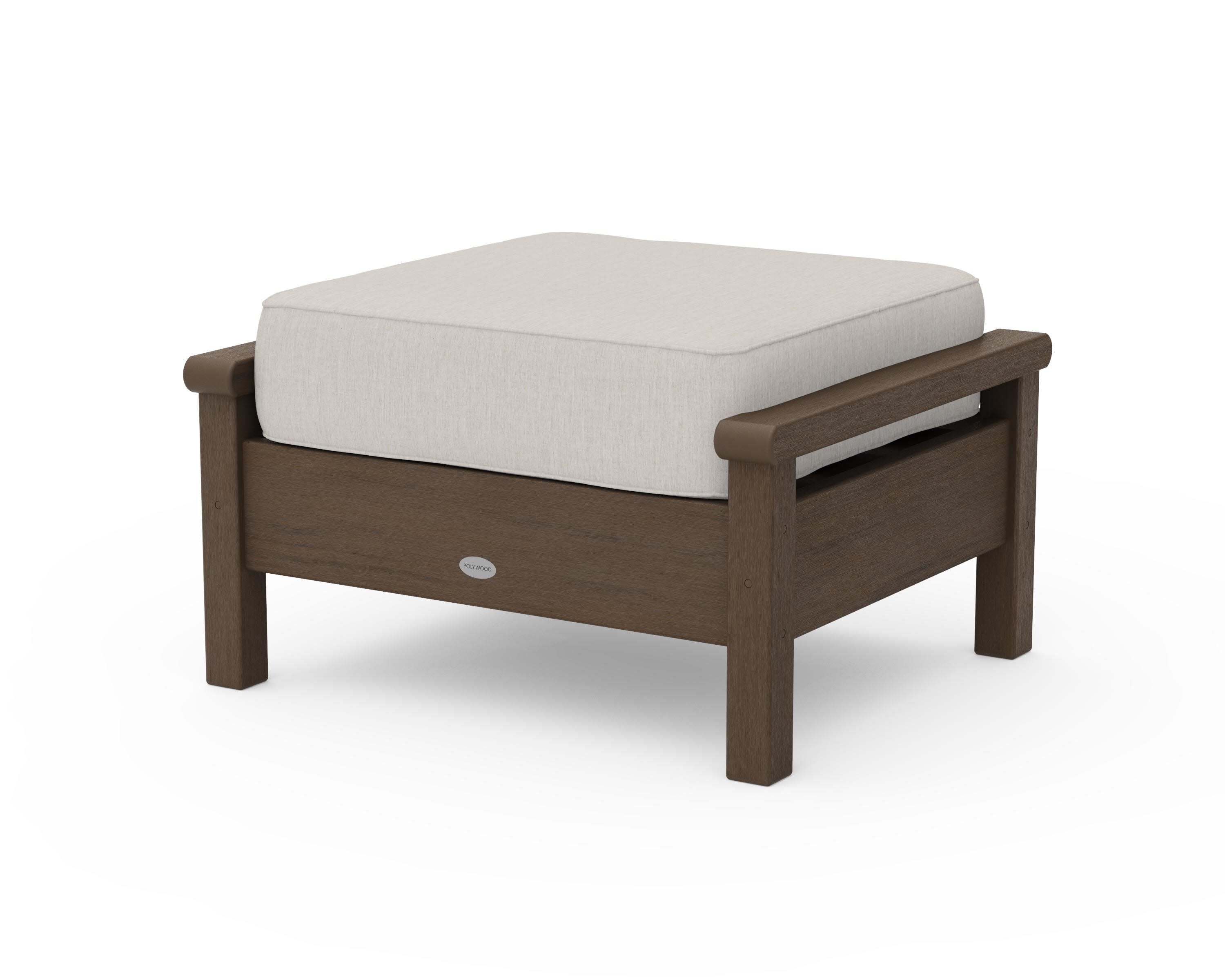 Harbour Deep Seating Ottoman in Kona / Cast Ash