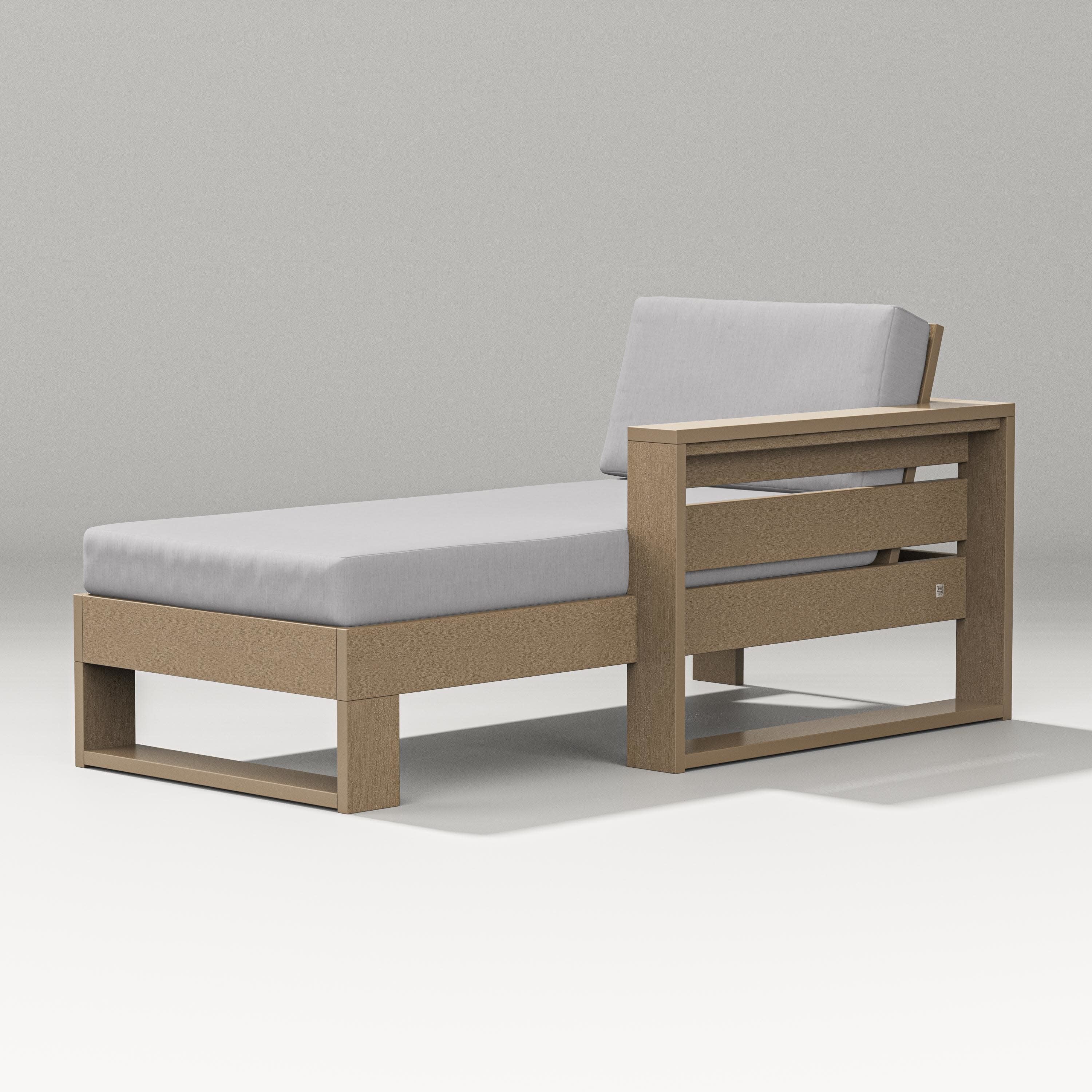 Latitude Modular Right Arm Chaise in Vintage Sahara / Granite