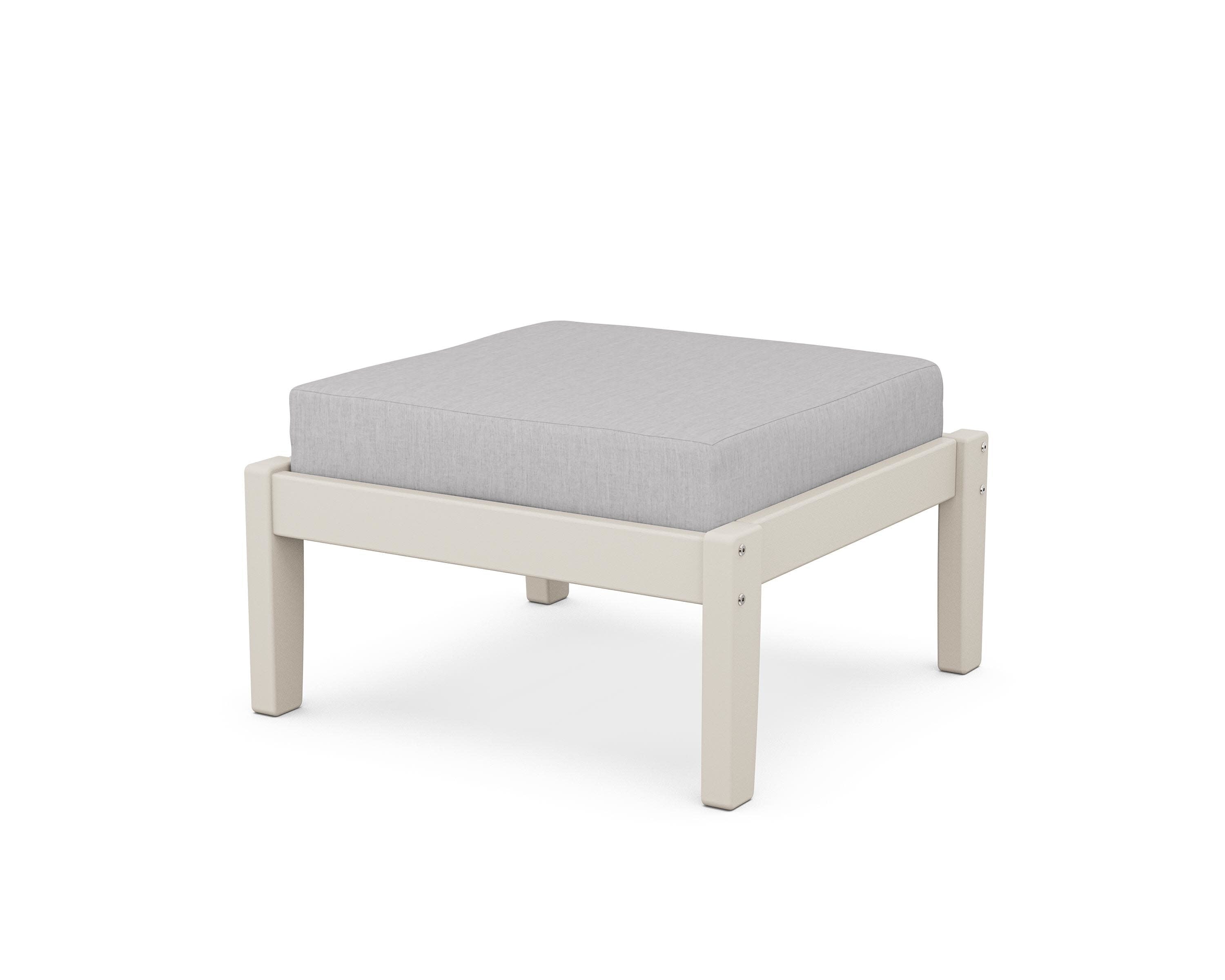 Deep Seating Ottoman in Sand / Granite