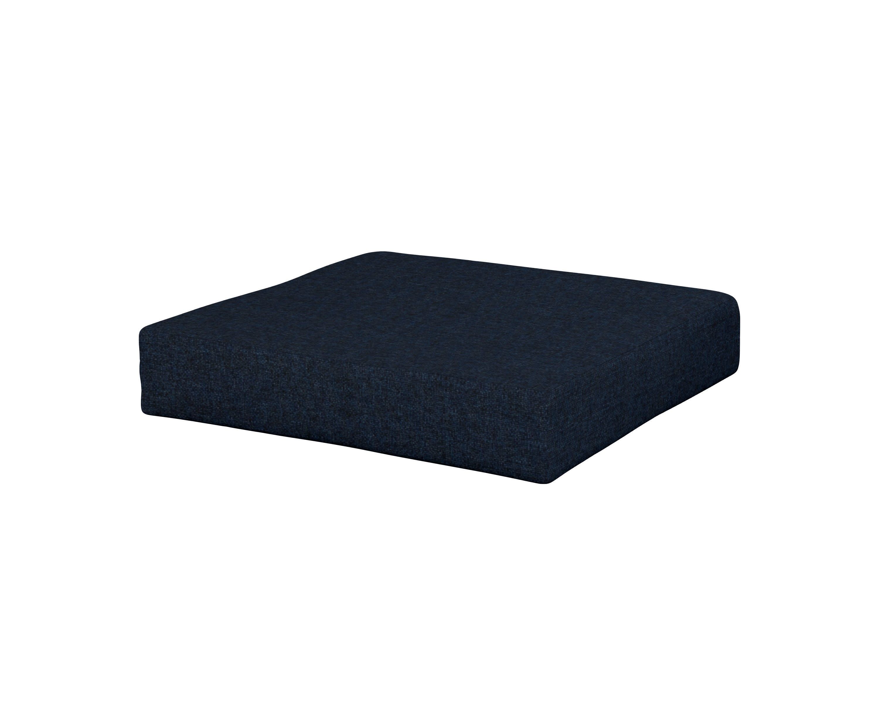 Vineyard Ottoman Cushion in Marine Indigo