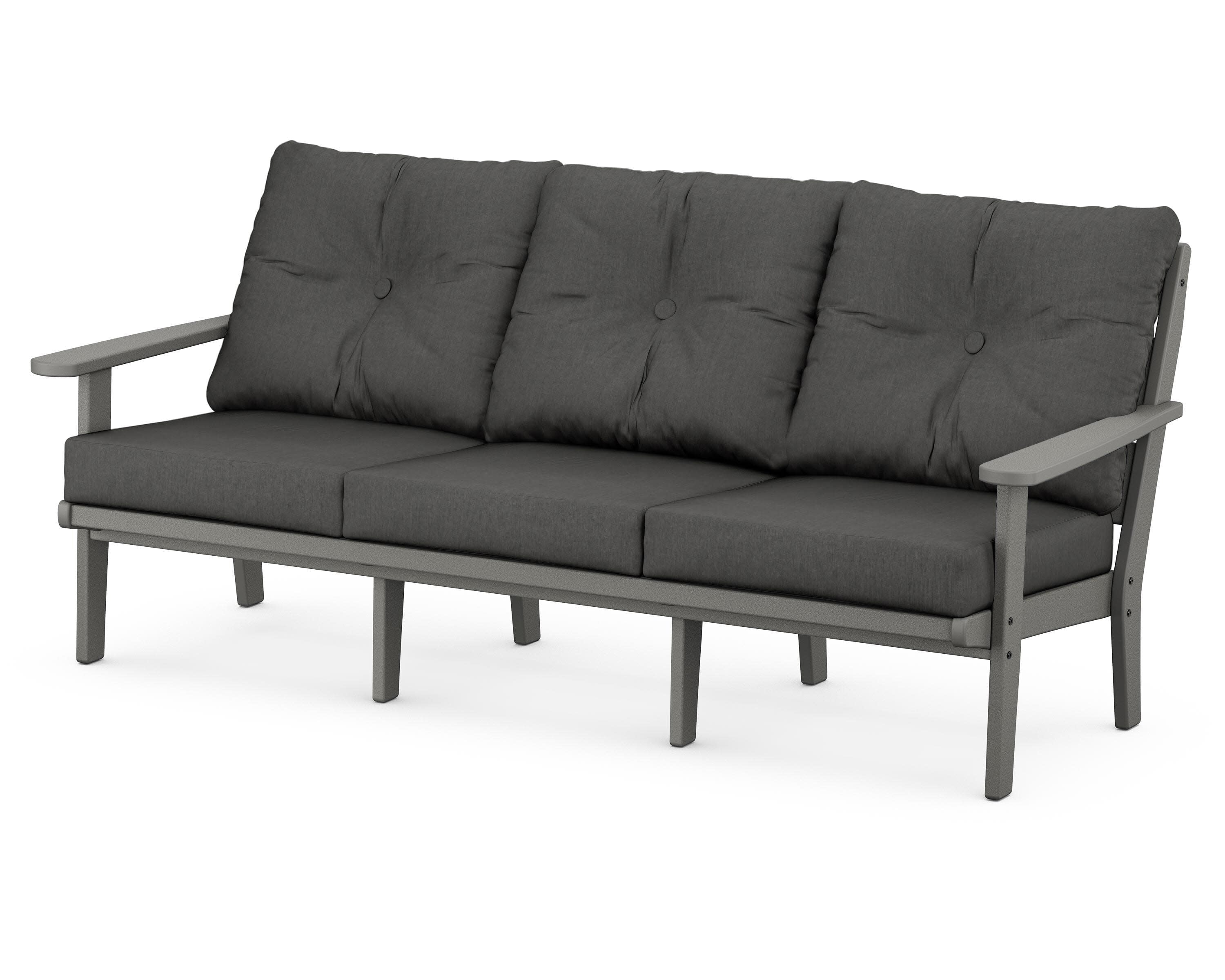 Lakeside Deep Seating Sofa in Slate Grey / Spectrum Carbon