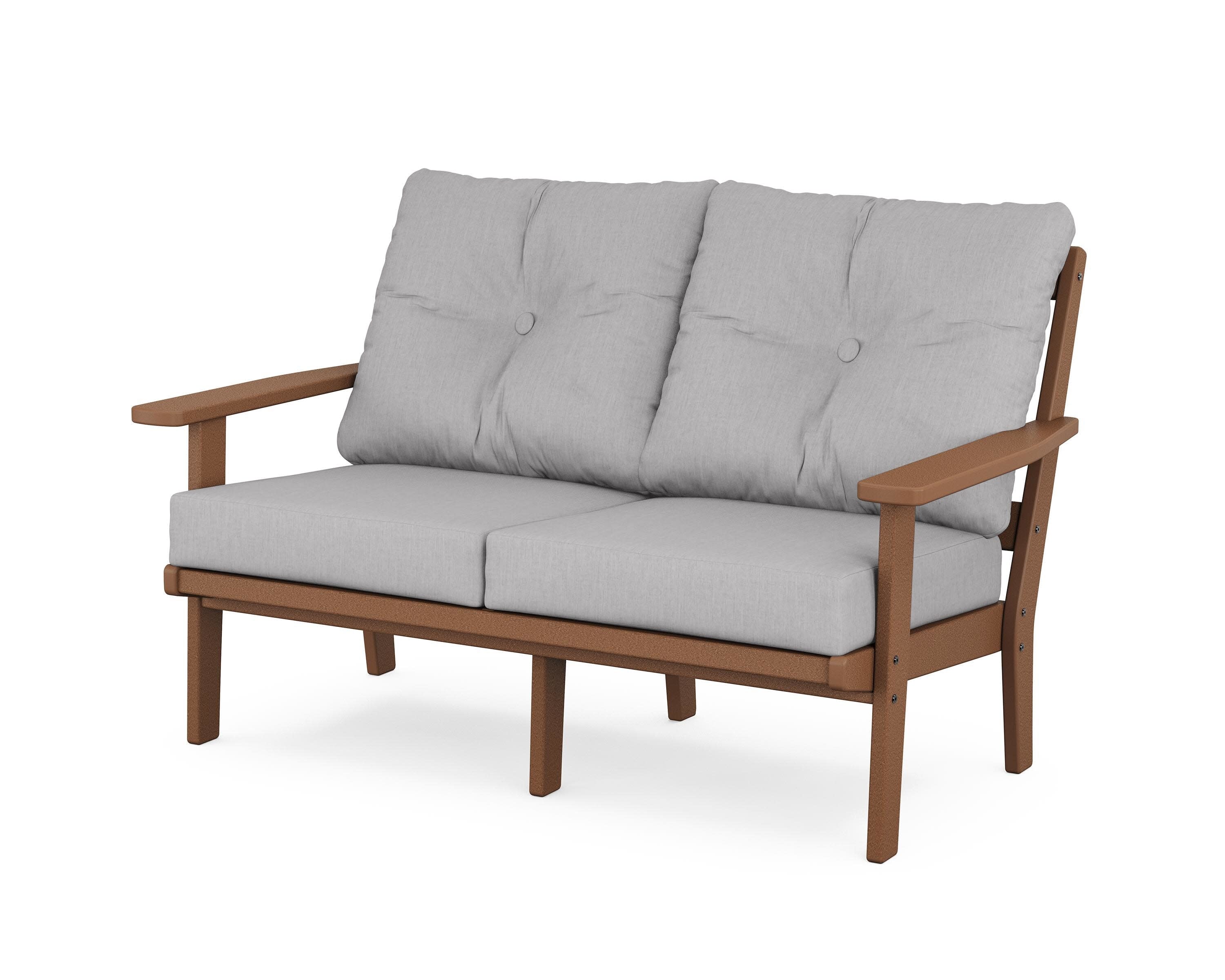Prairie Deep SeatingLoveseat in Teak / Granite