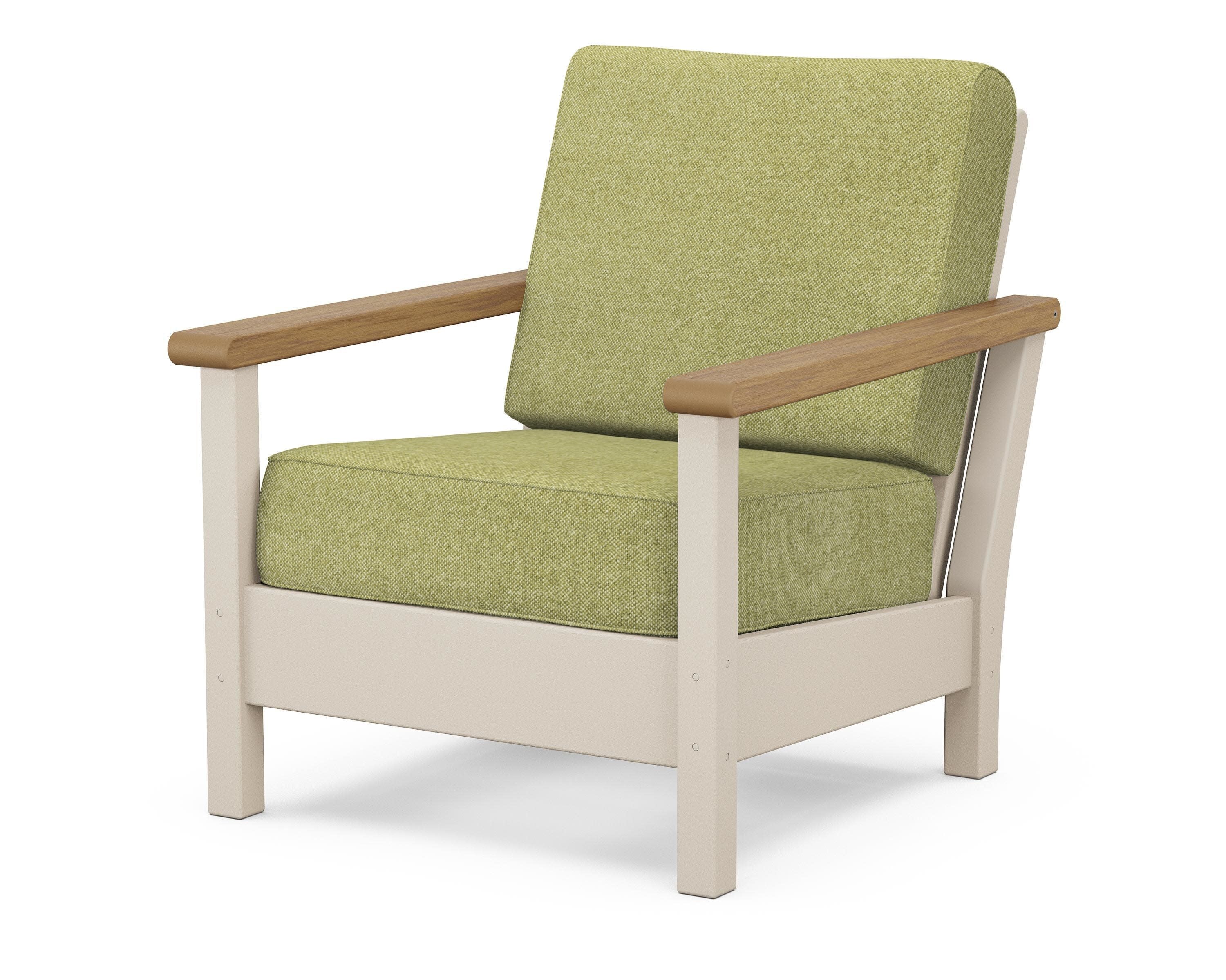 Harbour Deep Seating Chair in Sand / Natural / Chartreuse Boucle