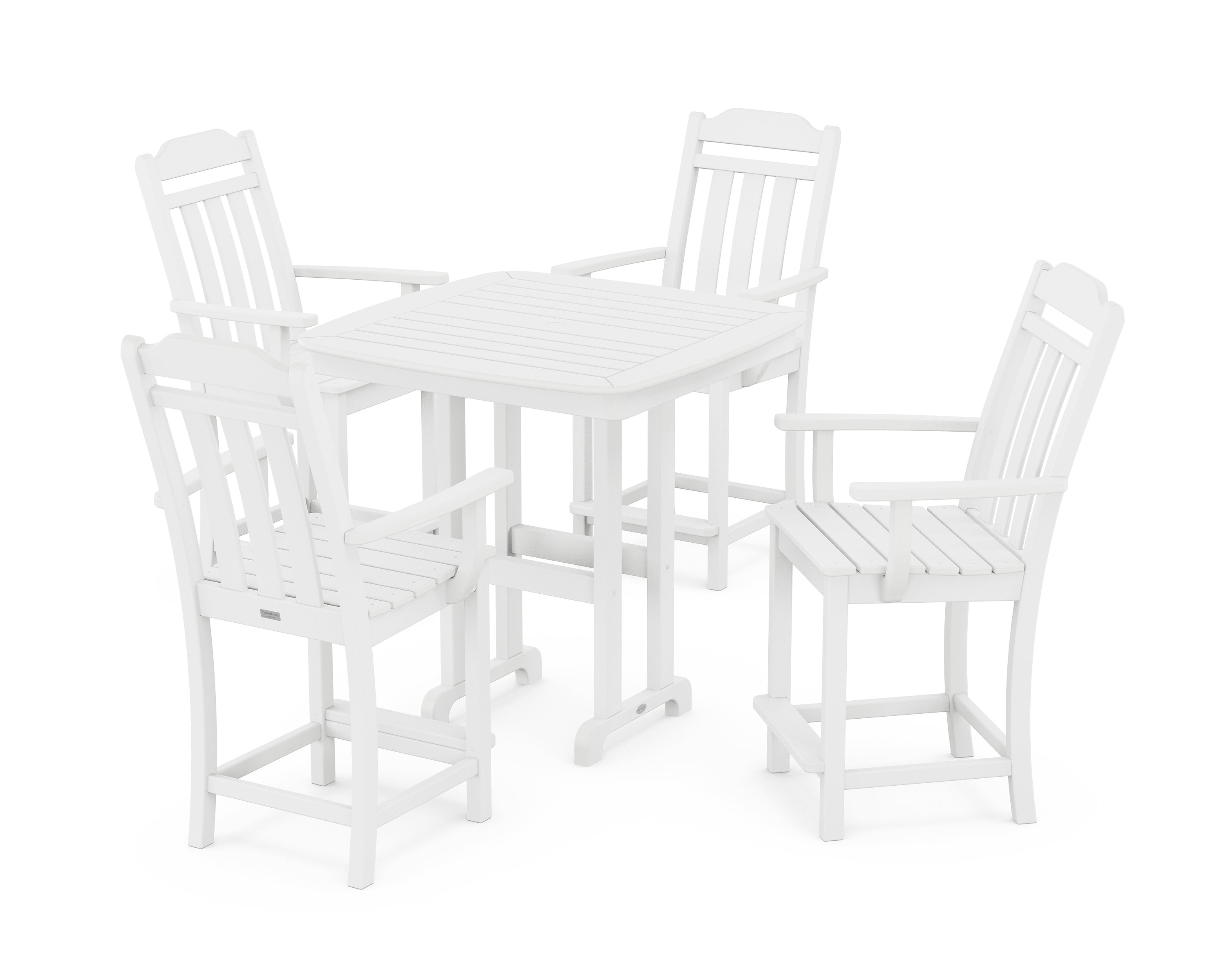 Cottage 5-Piece Counter Set in White