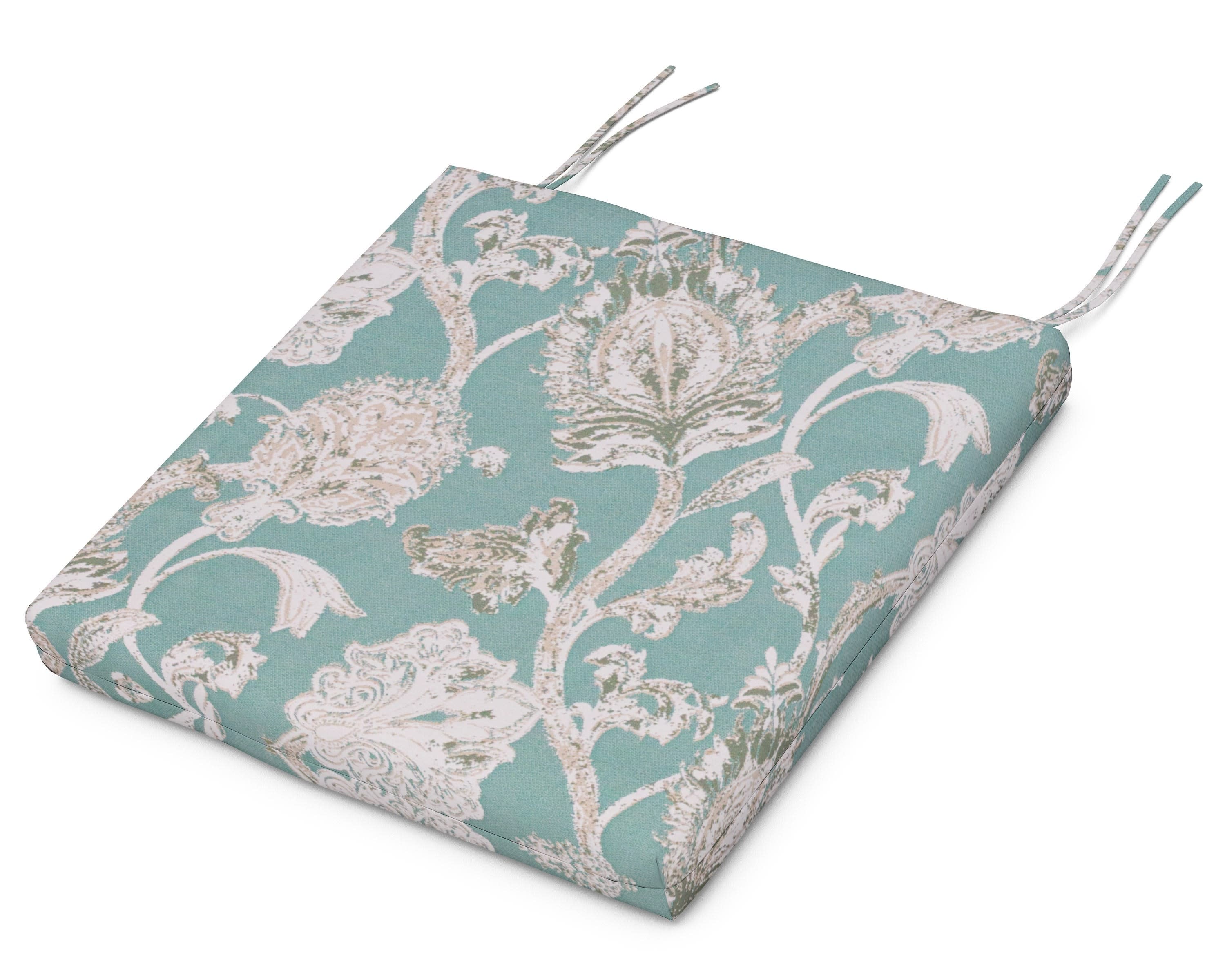 Standard Seat Cushion 16.5"D x 20.13"W x 2.5"H in Botanical Gardens Spa