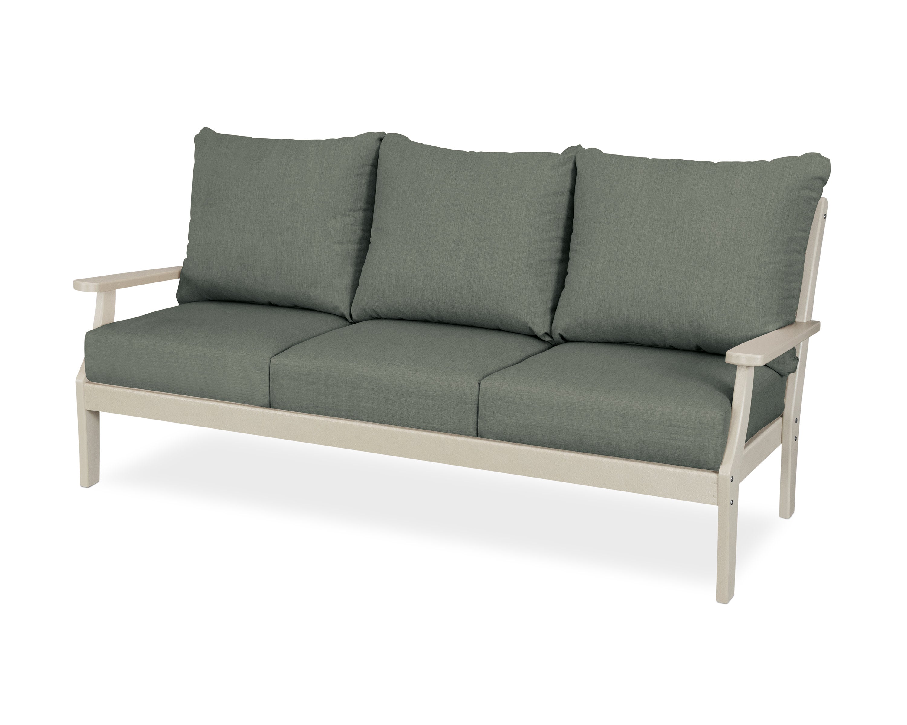 Braxton Deep Seating Sofa in Sand / Cast Sage