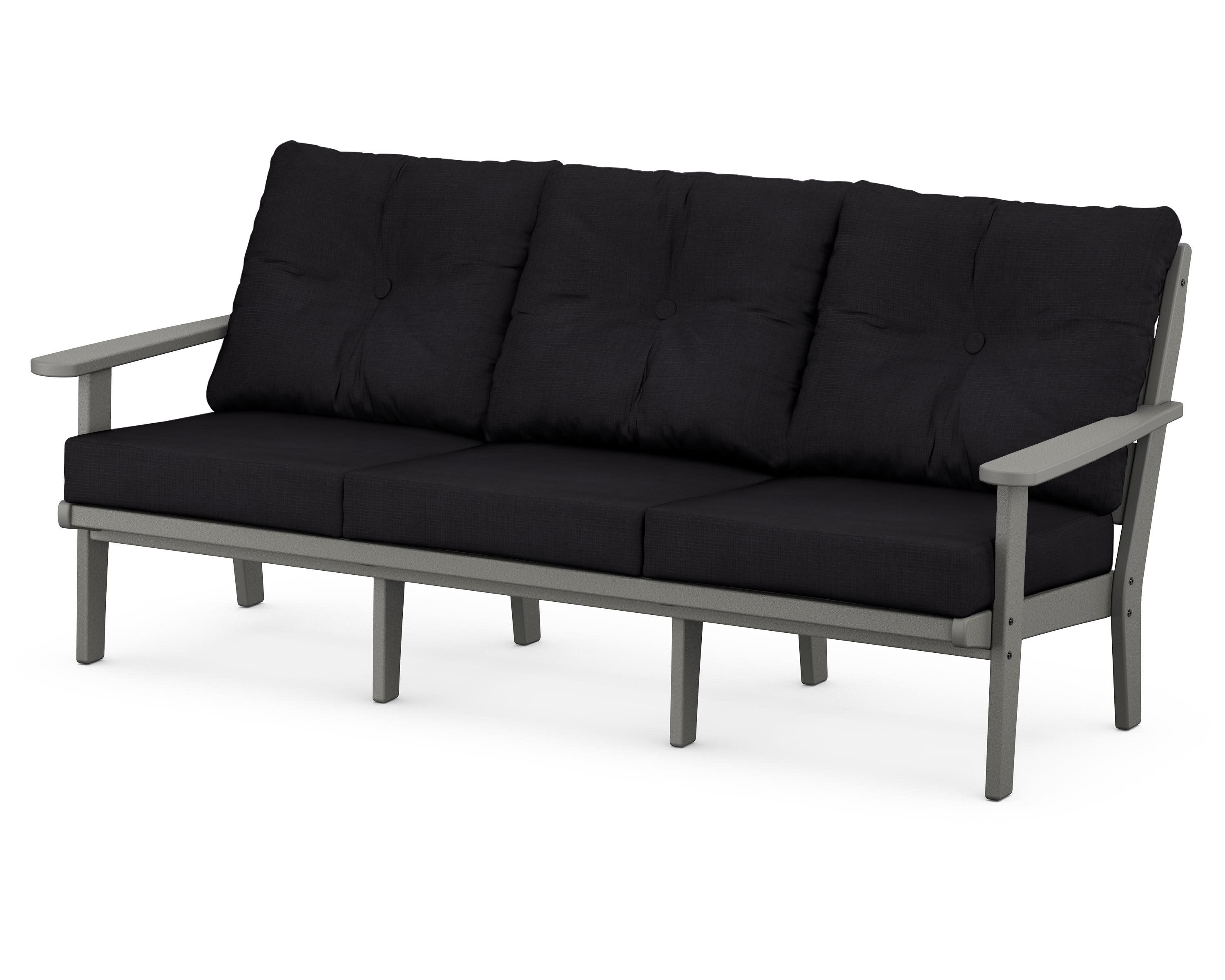 Lakeside Deep Seating Sofa in Slate Grey / Midnight Linen