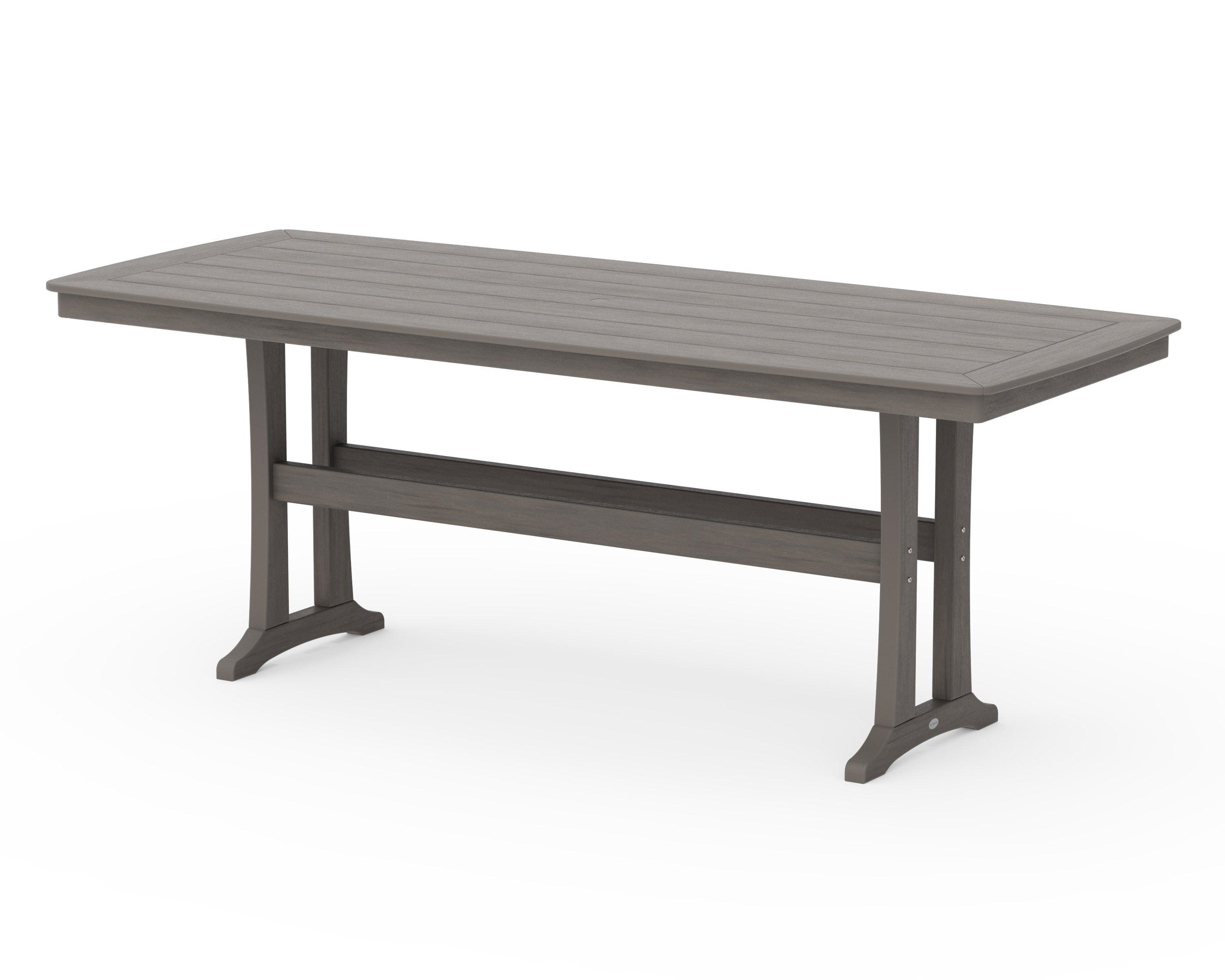 Nautical Trestle 39" x 97" Counter Table in Driftwood
