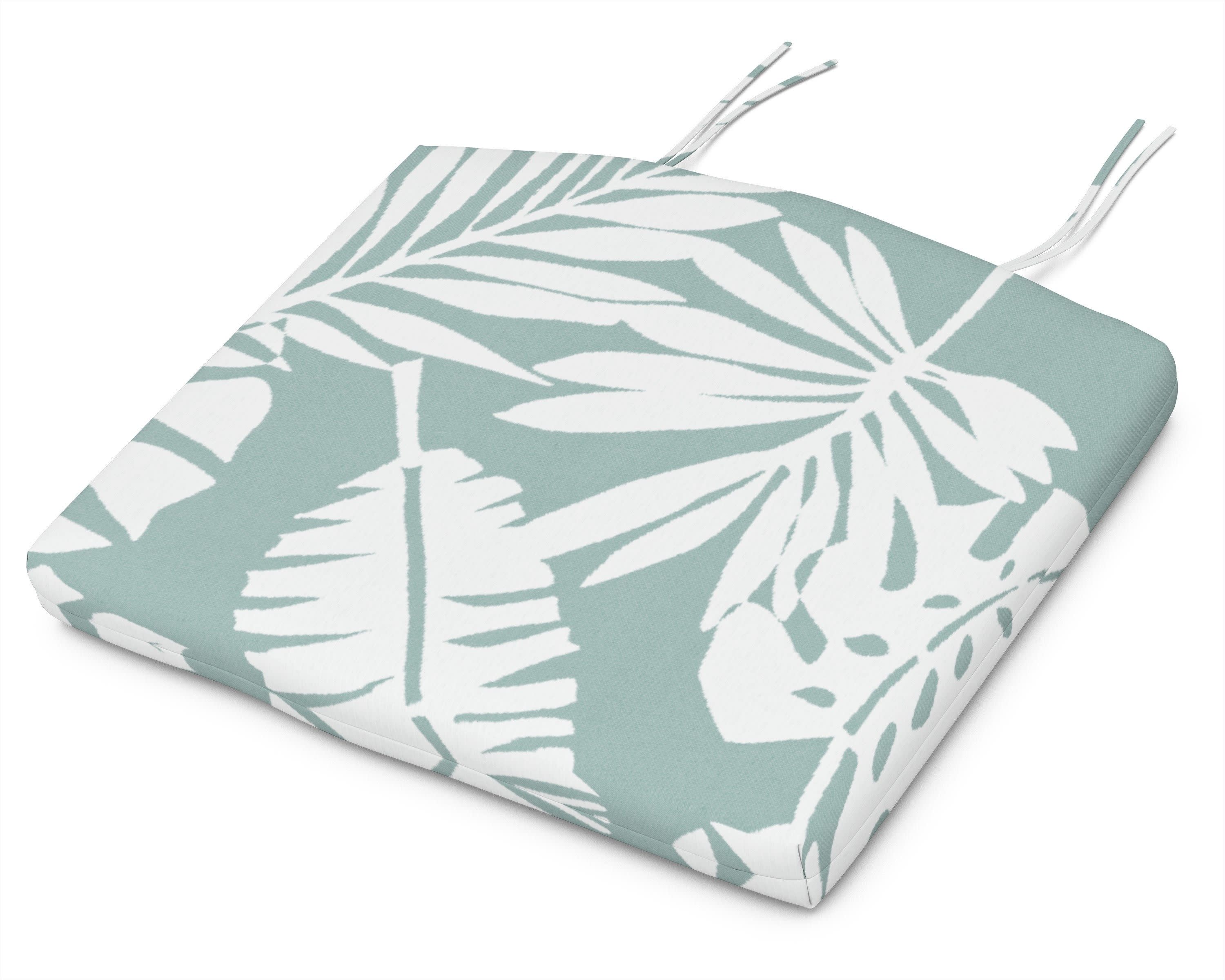 Standard Seat Cushion 18.5"D x 24"W x 2.5"H in Leaf Glacier Spa