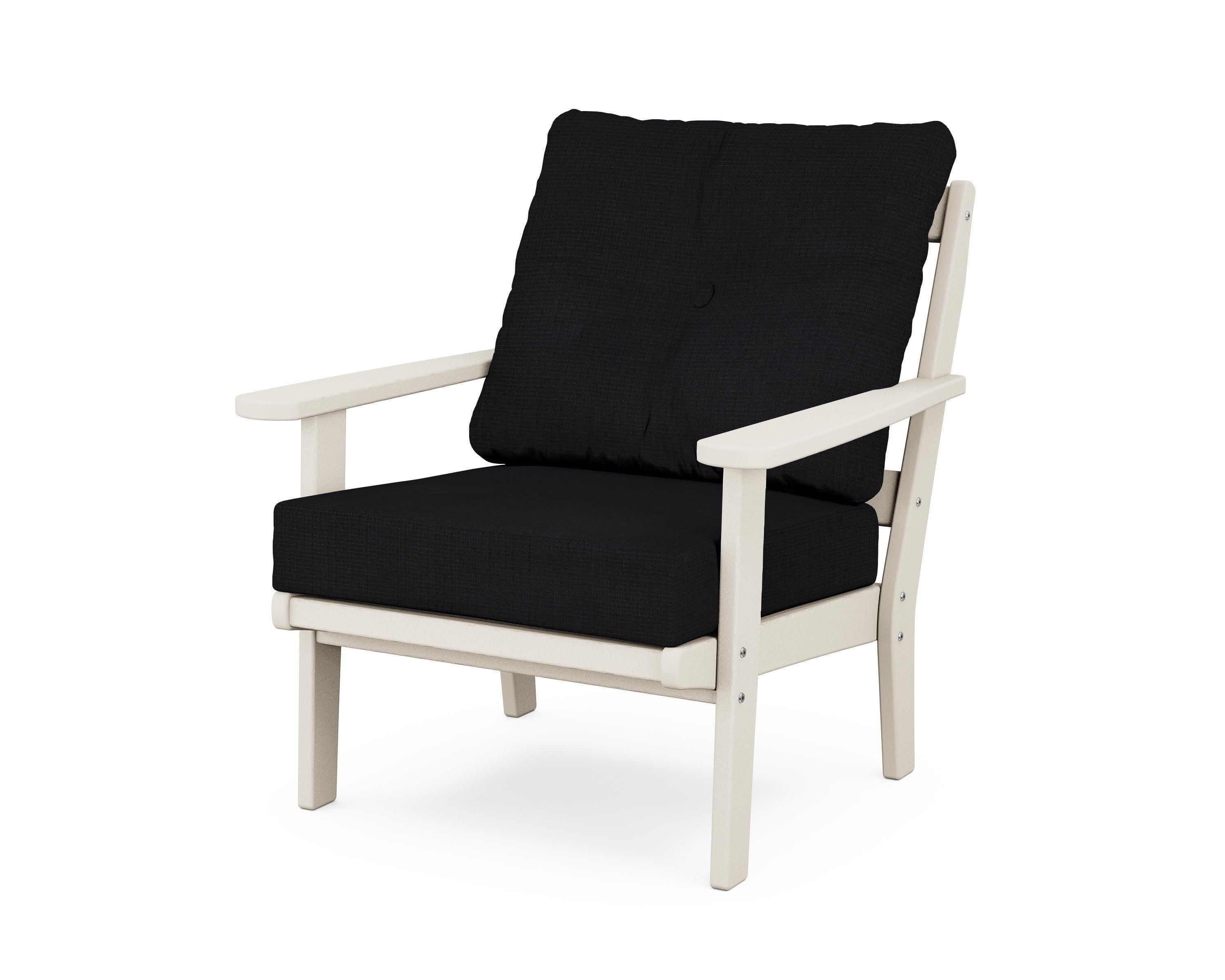 Mission Deep Seating Chair in Sand / Midnight Linen